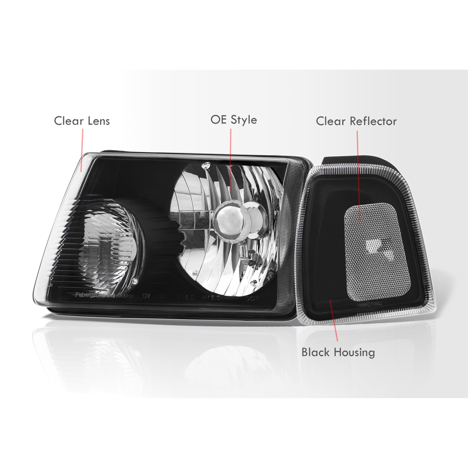 Ford Ranger Headlights & Bumper Lamps (2001-2011) - Off-Road & Night Driving