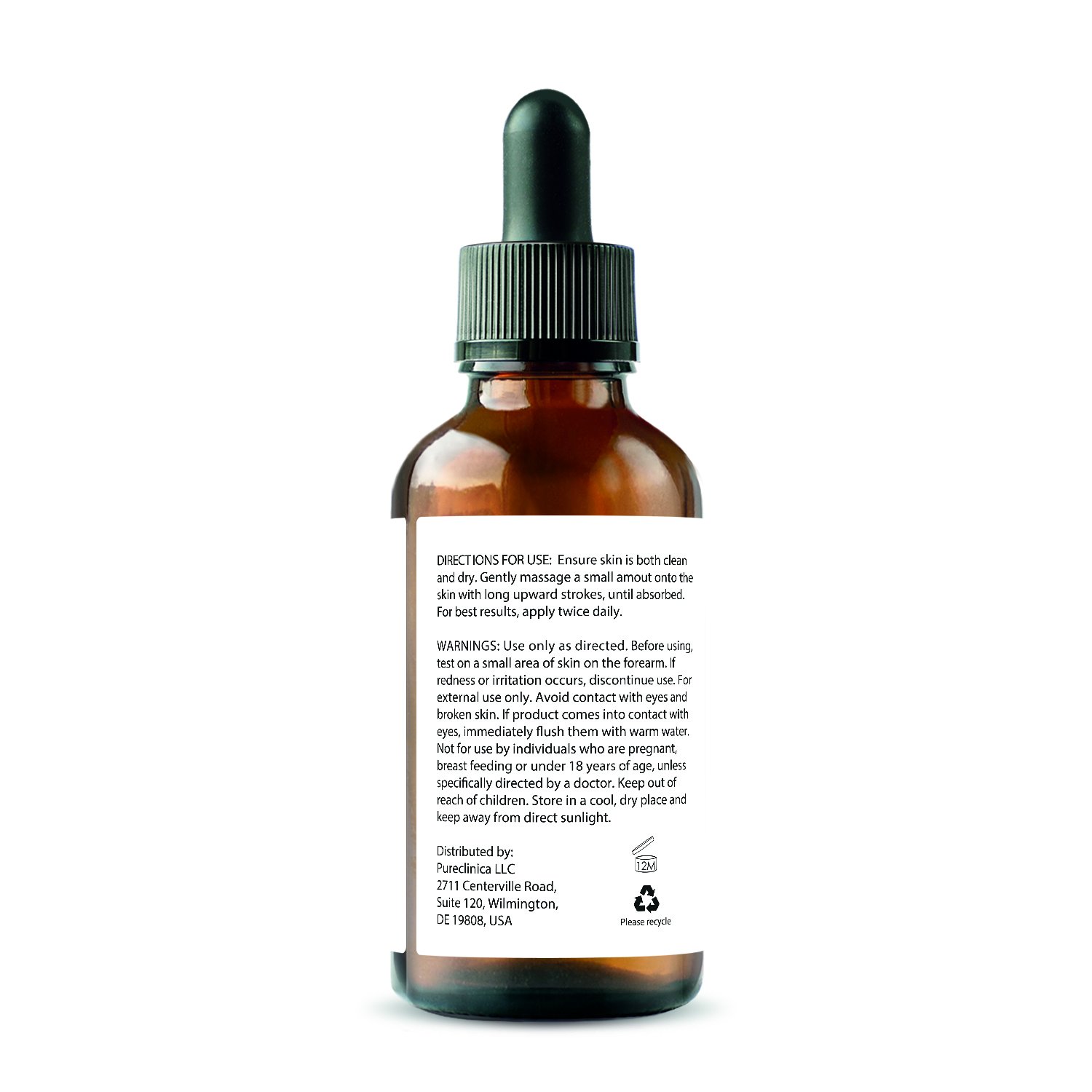 PureClinica 20% Vitamin C Serum with Hyaluronic Acid & Antioxidants - Brightening, Anti-Aging Face Serum (30ml x 6 Pack) for Dark Spots, Wrinkles & Glowing Skin - Day & Night Skincare Routine