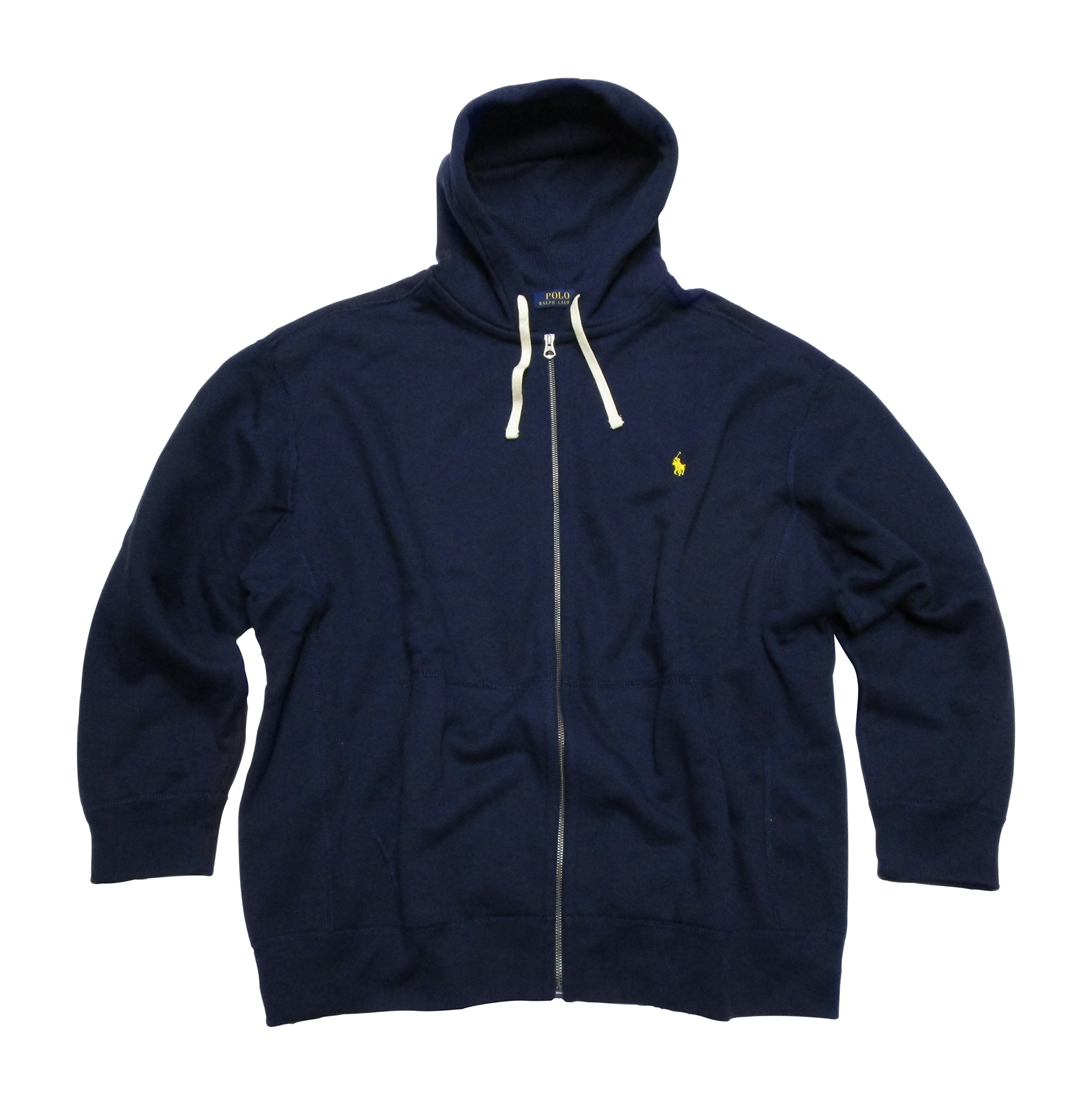 POLO RALPH LAUREN Big & Tall Athletic Fleece Hoodie for Men - Cruise Navy Color, Size 2XB - Comfortable Warm Pullover for Casual Wear, Outdoor Activities & Gym Workouts