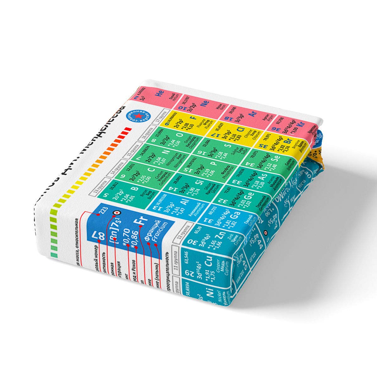 Periodic Table Chemistry Elements Comforter Cover Set - Lightweight Duvet Cover for Twin Bed, Educational Science Themed Bedding for Kids, Teens, Boys & Girls | Perfect for Classroom Decor, Student Dorm Room & Science Enthusiast Bedroom