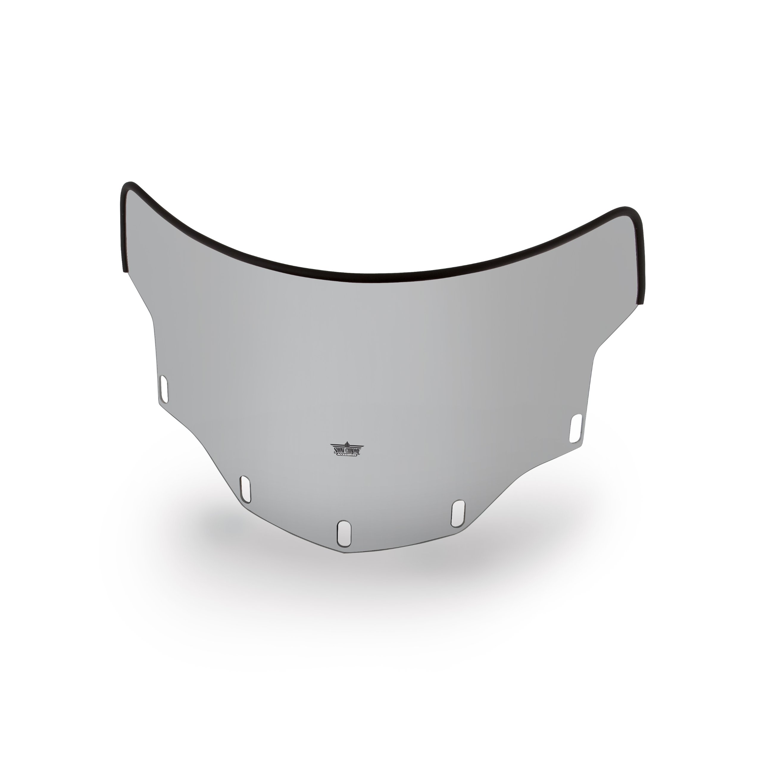 Show Chrome Accessories 20-512T Tinted Euro Sport Windshield for Motorcycles - Clear Wind Protection for Harley, Honda & BMW Bikes - Perfect for Touring, Cruising & Long-Distance Riding