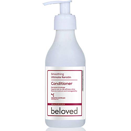 Ultimate Keratin & Moroccan Argan Oil Hair Conditioner for Frizzy, Damaged Hair - 200ml Deep Treatment for Smooth, Straightened Hair | Perfect for Daily Use, Salon-Quality Results at Home