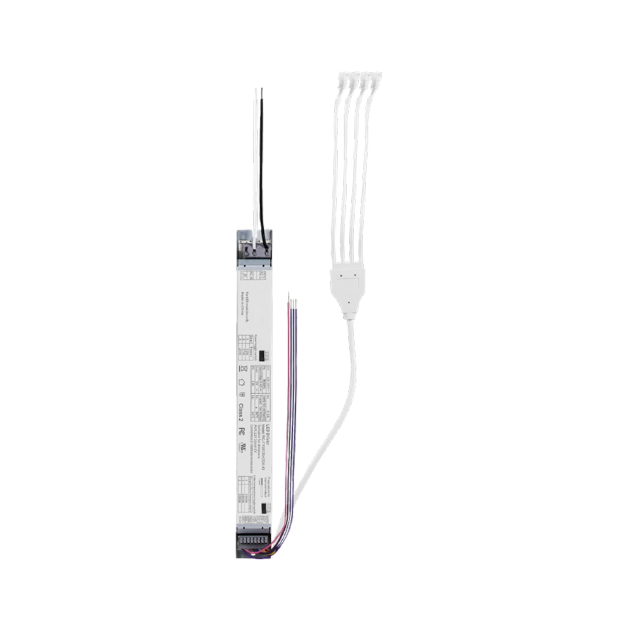 40W LED Driver for Magnetic Bar Strips - Compatible with 2 to 4 Lights, 120-347V Input - Perfect for Under Cabinet Lighting, Display Cases & Commercial LED Installations