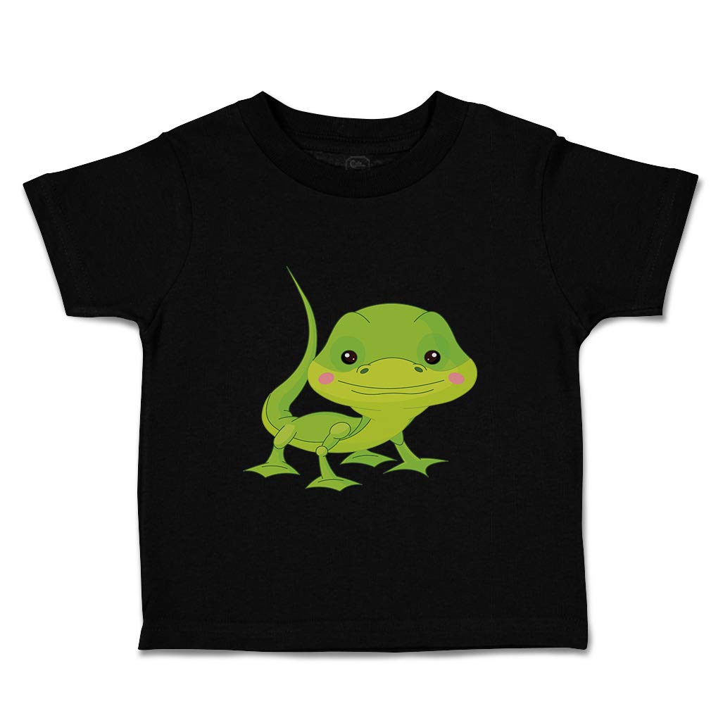 Funny Cartoon Lizard Toddler T-Shirt - Cotton Baby Tee for Boys & Girls - Playtime & Outfits