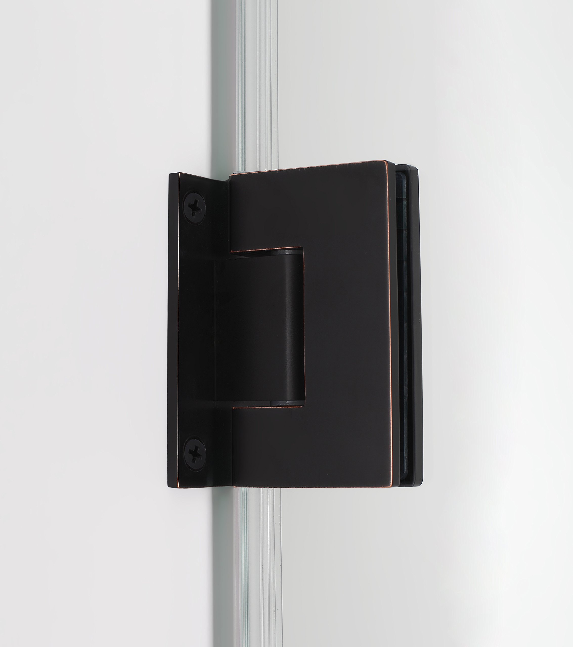 Aston Belmore GS Frameless Hinged Shower Door - Frosted Glass with Built-in Shelves for Modern Bathroom Renovation & Spa-Like Experience