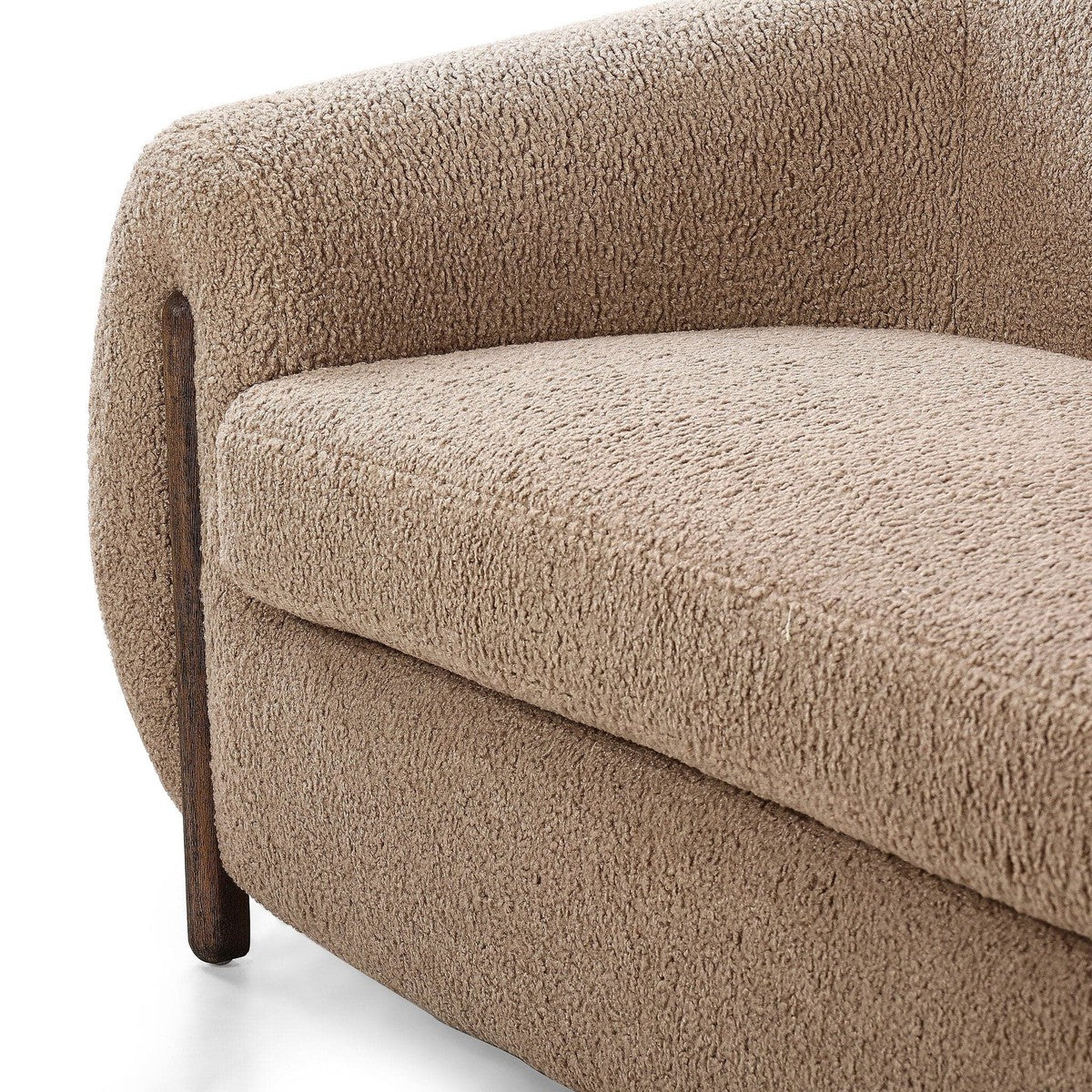 Annora Sofa - Premium Sheepskin & Camel Upholstery for Living Room, Lounge & Home Decor - Cozy & Stylish Modern Furniture