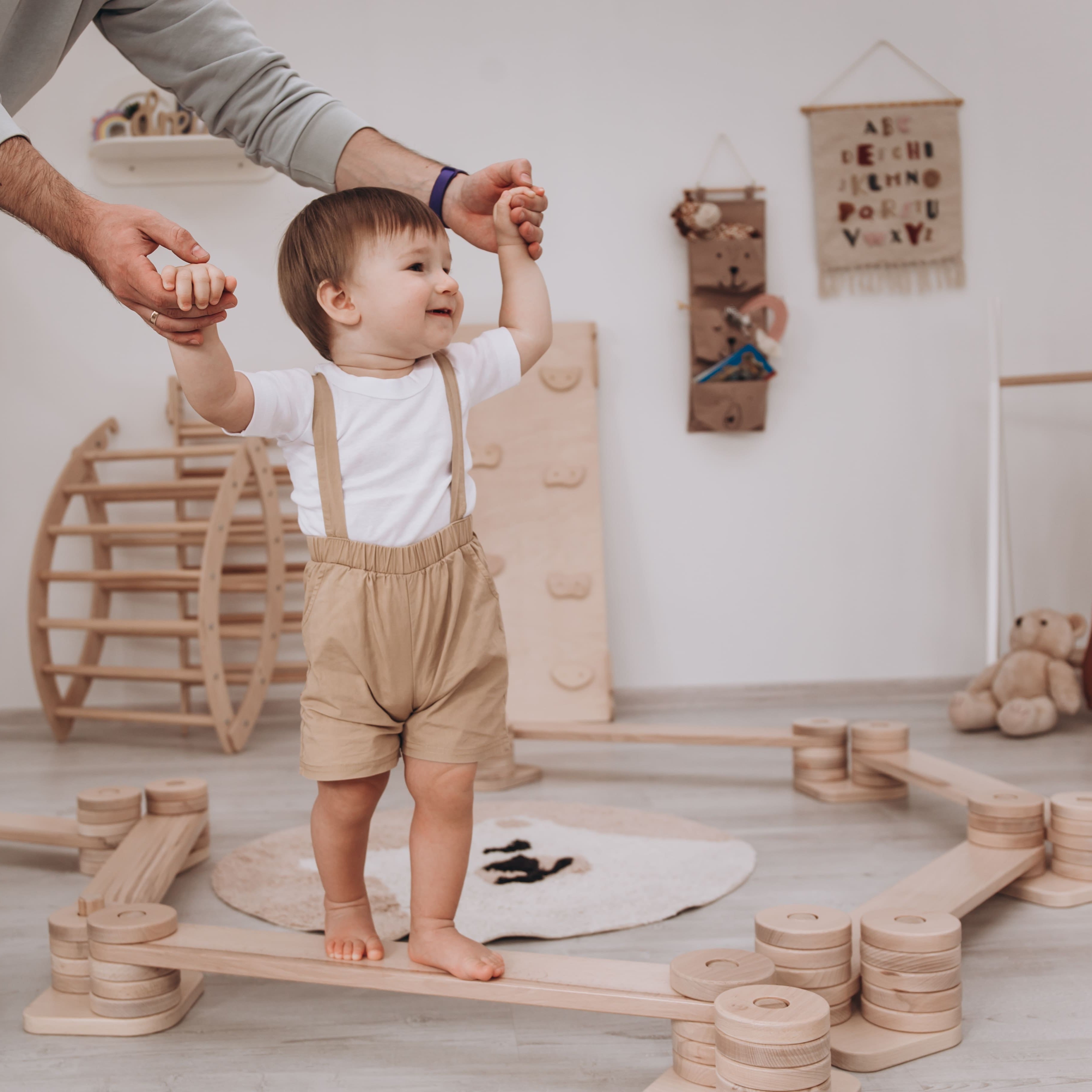 Kids Balance Beam - Non-Slip Gymnastics Training Equipment for Toddlers & Children - Perfect for Indoor/Outdoor Play, Yoga, and Motor Skill Development
