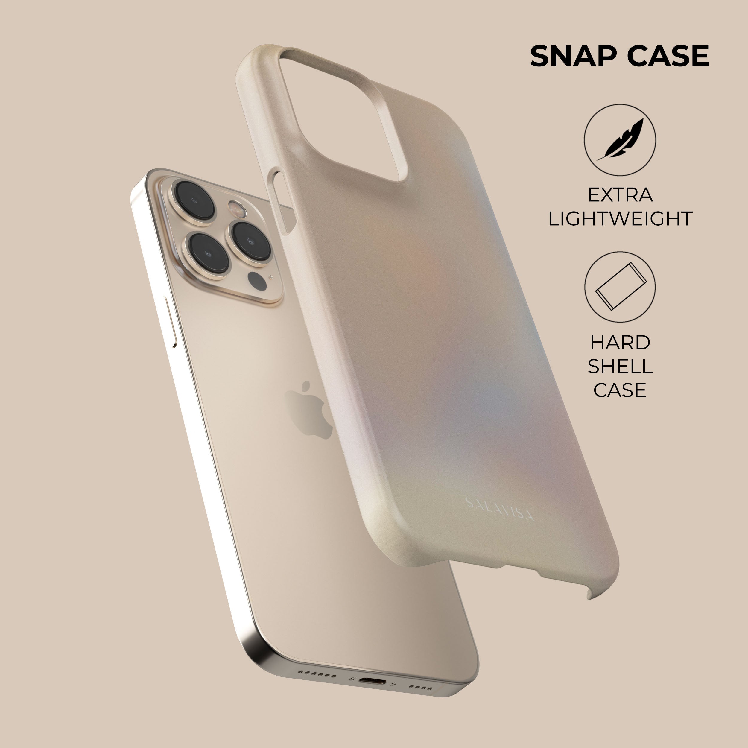Peach Glow iPhone Case - Soft Matte Finish Protective Cover for iPhone 13/14/15 Pro Max - Cute Aesthetic Phone Accessory for Women | Perfect for Everyday Use, Travel & Photo Shoots