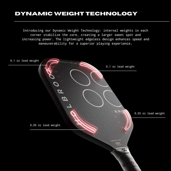Holbrook Aero T Elongated 14MM Pickleball Paddle - Premium Carbon Fiber Paddle for Competitive Play & Outdoor Recreation