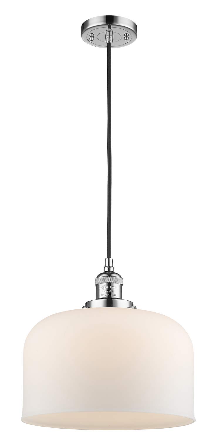 Innovations 201C-PC-G71-L-LED 1 Light Vintage Dimmable LED Mini Pendant Light Fixture, Polished Chrome Finish - Perfect for Kitchen Islands, Dining Tables, and Bar Counter Lighting