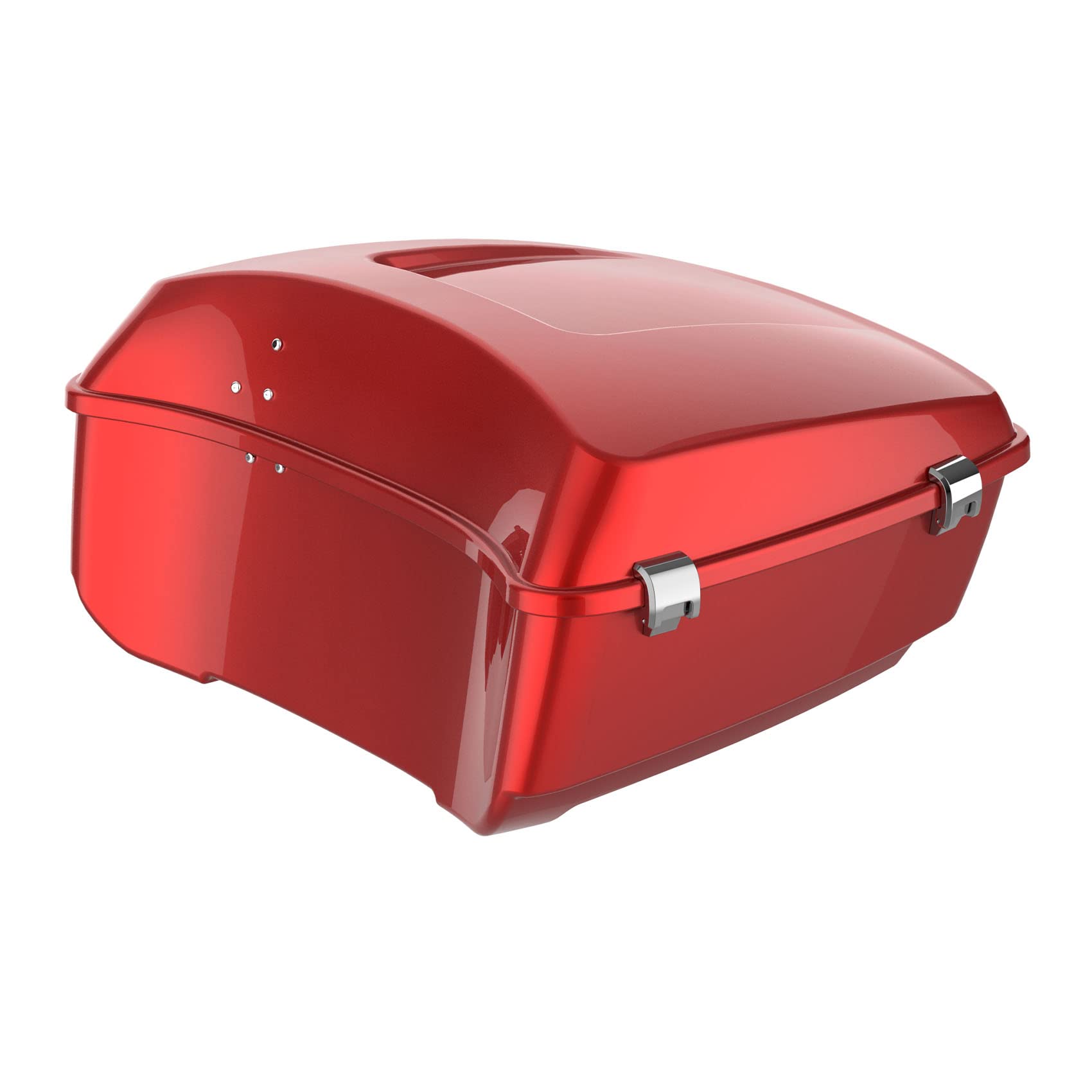 SLMOTO Wicked Red King Tour Pack - Waterproof Motorcycle Trunk for Harley Touring Models (2014-2020) Road King, Road Glide, Street Glide, Electra Glide & CVO | Durable Storage Box for Long Rides & Road Trips