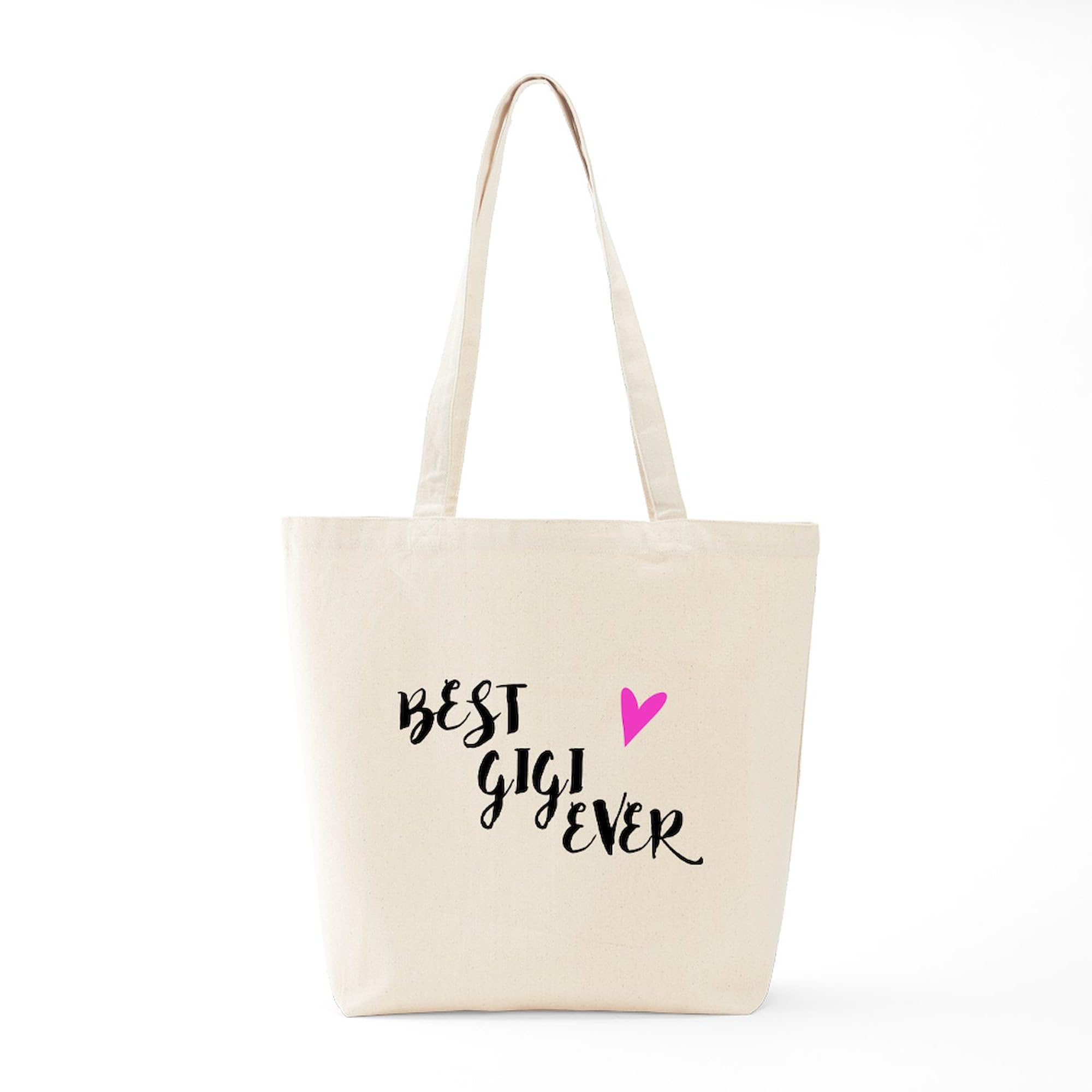 Best Gigi Ever Tote Bag - Natural Canvas Reusable Shopping Bag for Women | Eco-Friendly Grocery Tote for Work, Beach & Daily Use