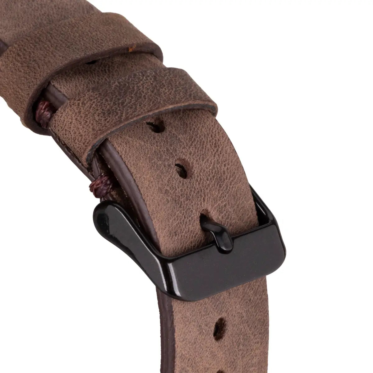 Premium Dark Brown Leather Sport Band for Apple Watch - Comfortable & Durable Strap for Workouts & Daily Use