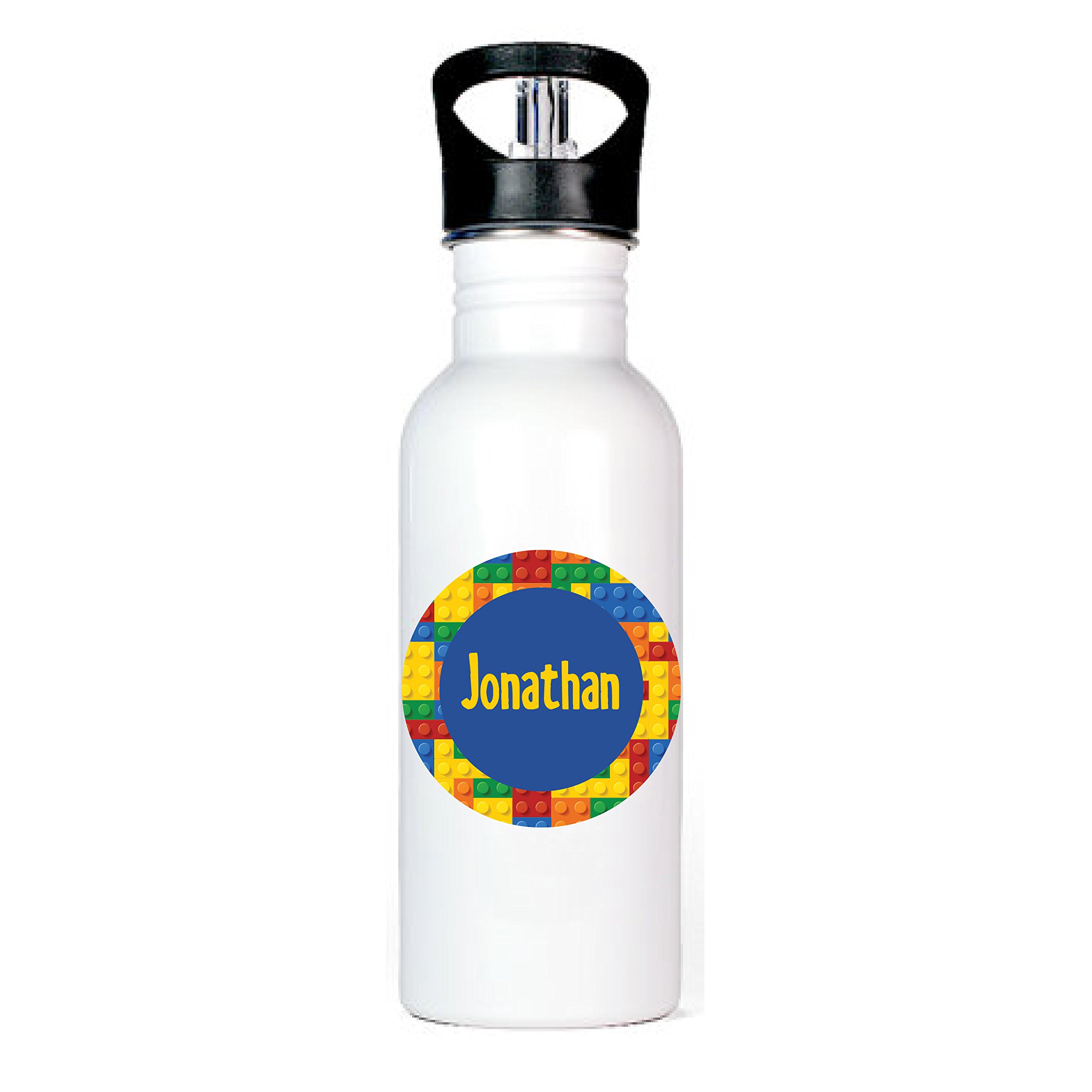 Eco-Friendly Aluminum Water Bottle with Building Block Design - Perfect for Kids, Outdoor Activities & School Hydration