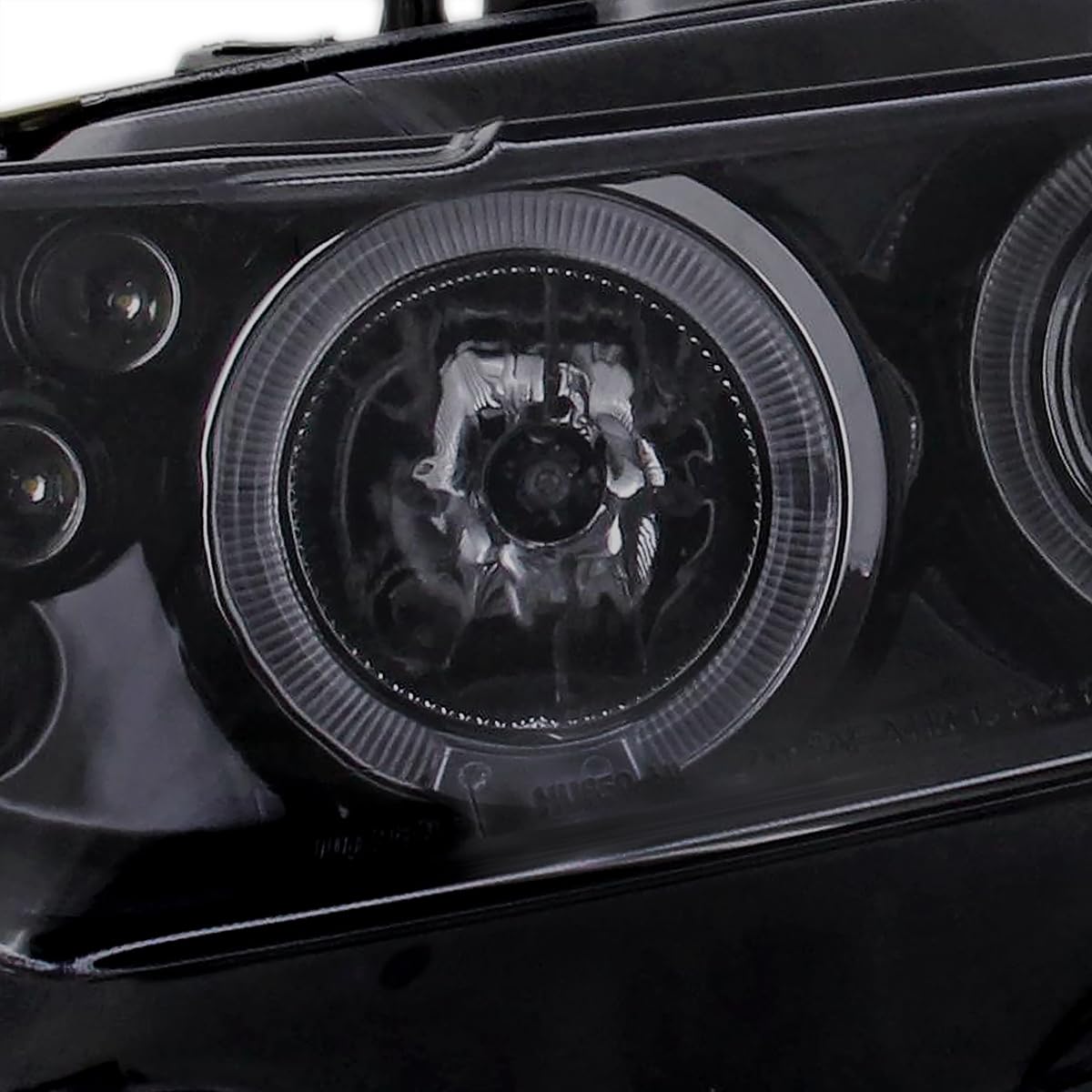 Spec-D Tuning LED Black Projector Headlights with LED Bumper Fog Lamps - Compatible with Honda Civic 2-Door (Left & Right Pair) - High Performance Lighting for Night Driving & Off-Road Adventures