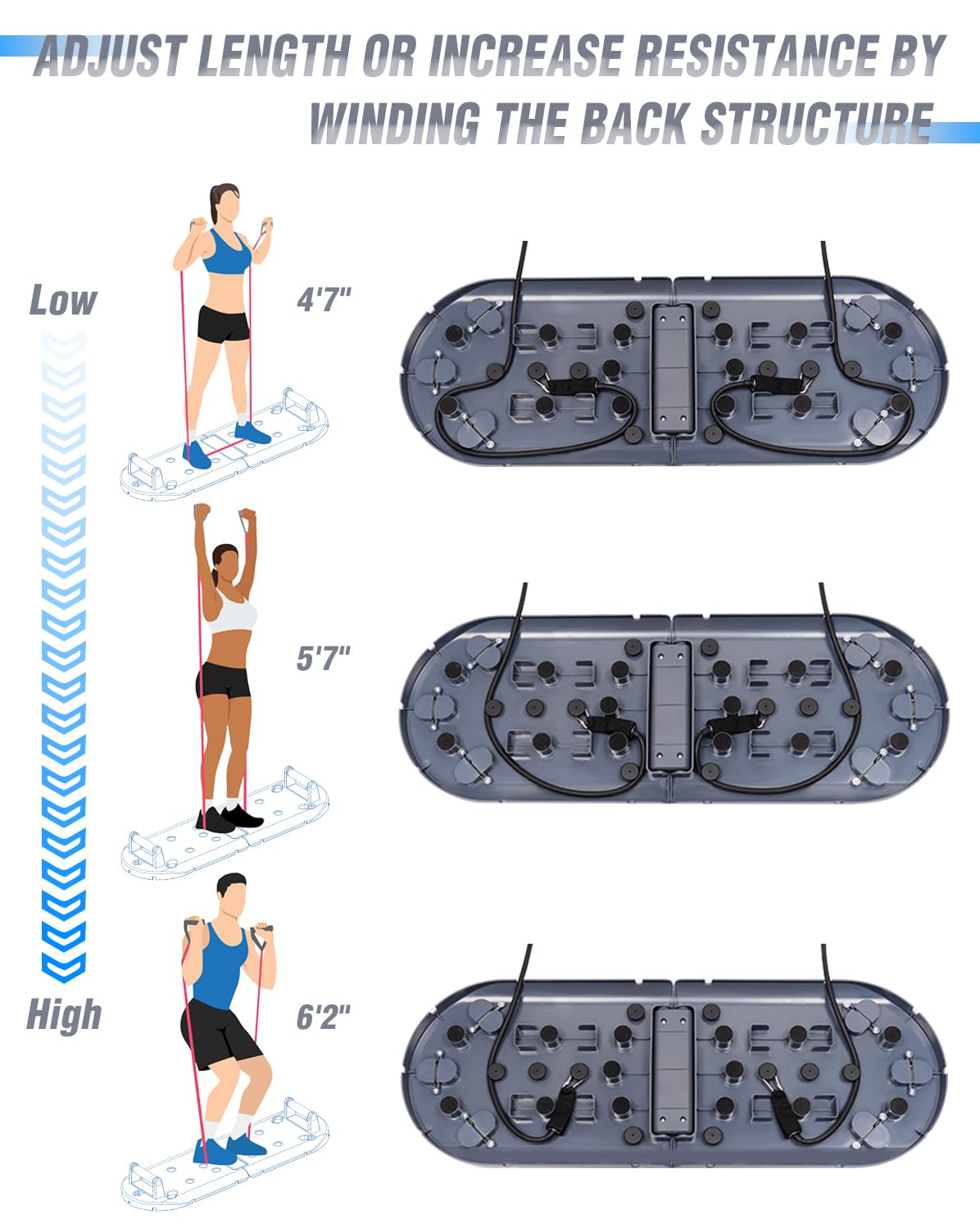 27-in-1 Portable Home Gym Equipment Set with Push-Up Board, Resistance Bands, Ab Roller & Pilates Bar - Perfect for Full Body Workout, Strength Training & Fitness Goals - Ideal for Home, Office & Travel Use