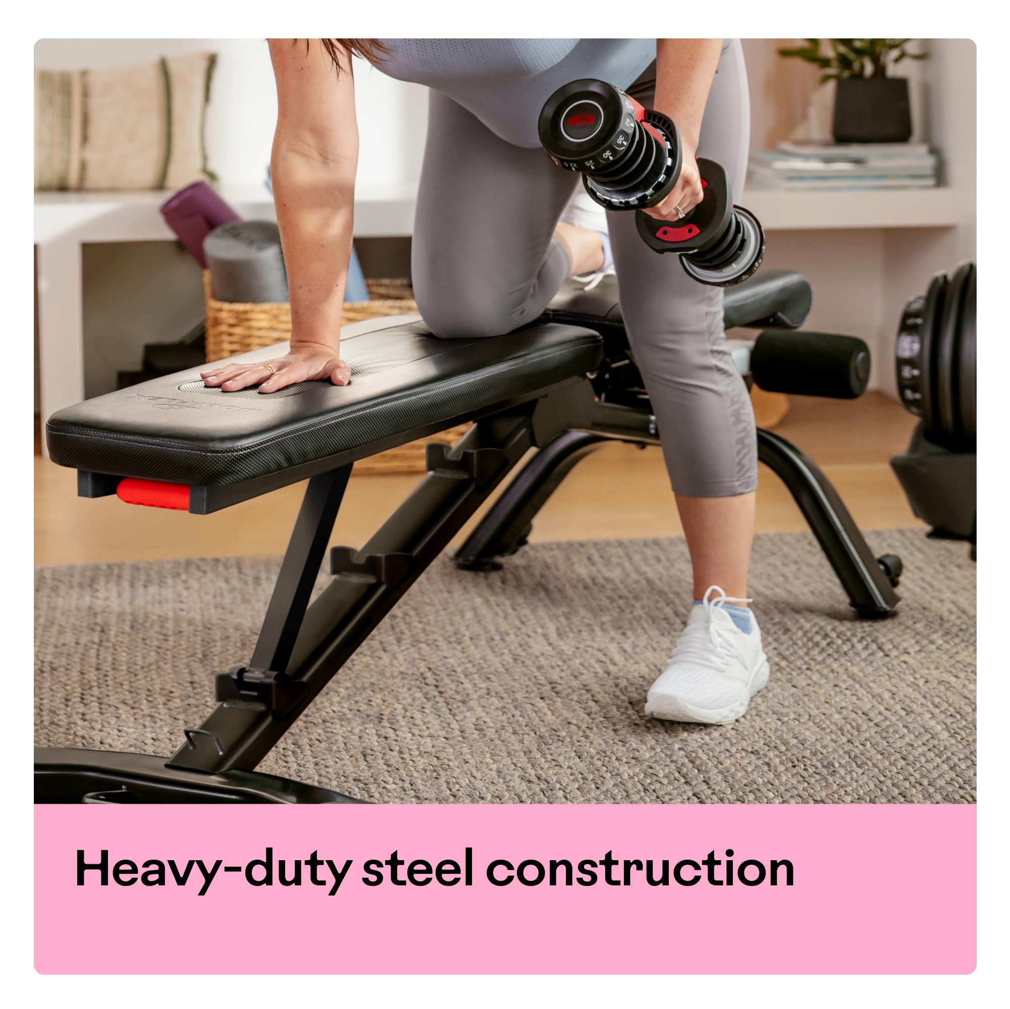 BowFlex Adjustable Weight Bench for Home Gym - Strength Training Equipment for Full Body Workouts | Perfect for Dumbbell Exercises, Bench Press & Fitness Training