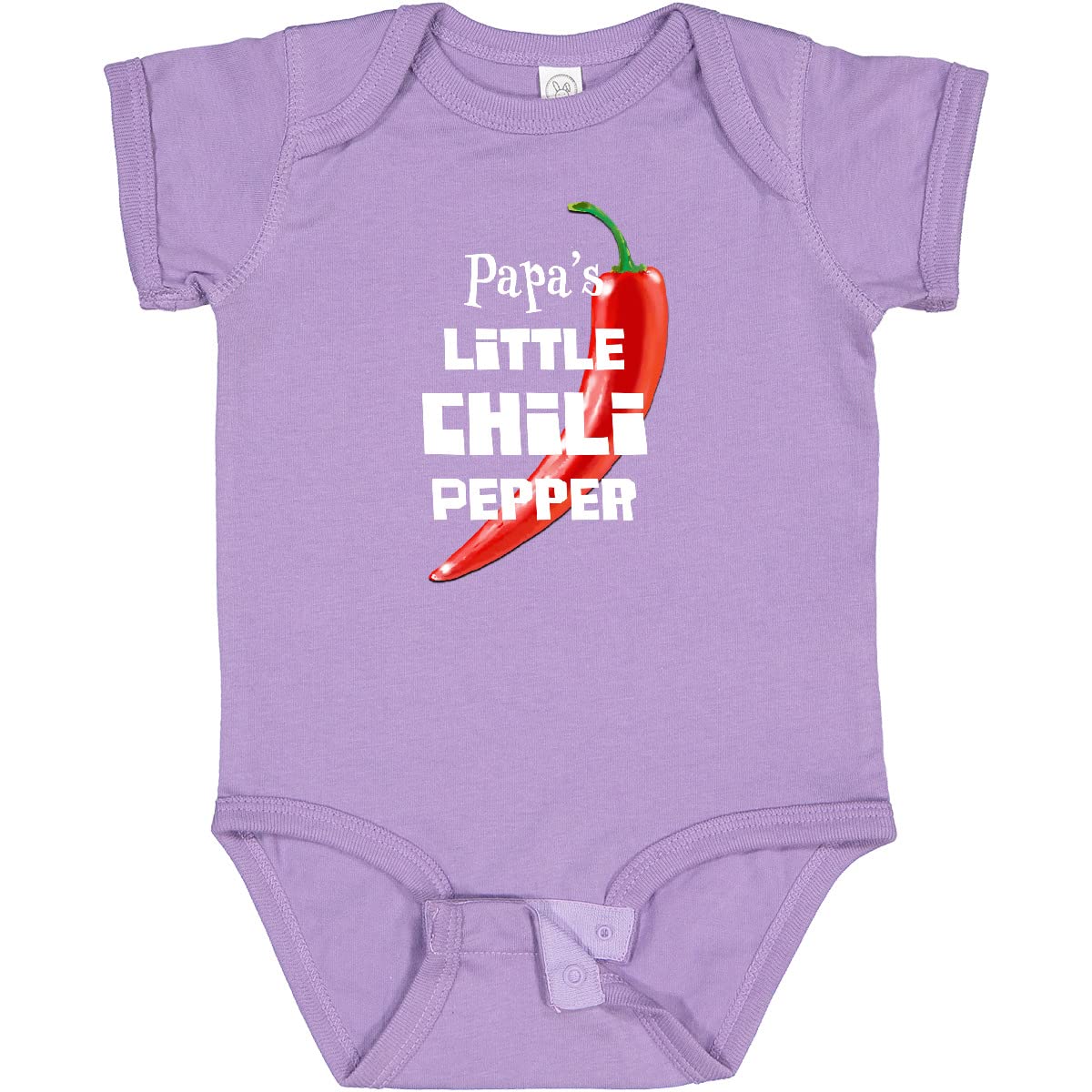 Inktastic Papa's Little Chili Pepper Baby Bodysuit - Cute & Comfortable Infant Onesie for Newborns, Boys & Girls - Perfect for Family Photos, Holidays & Everyday Wear