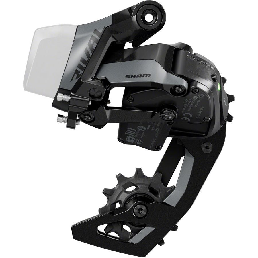 SRAM Rival AXS 12-Speed Rear Derailleur - 36T Max Capacity, Aluminum Cage, Black (E1) - Perfect for Road & Gravel Bikes (Battery Not Included)