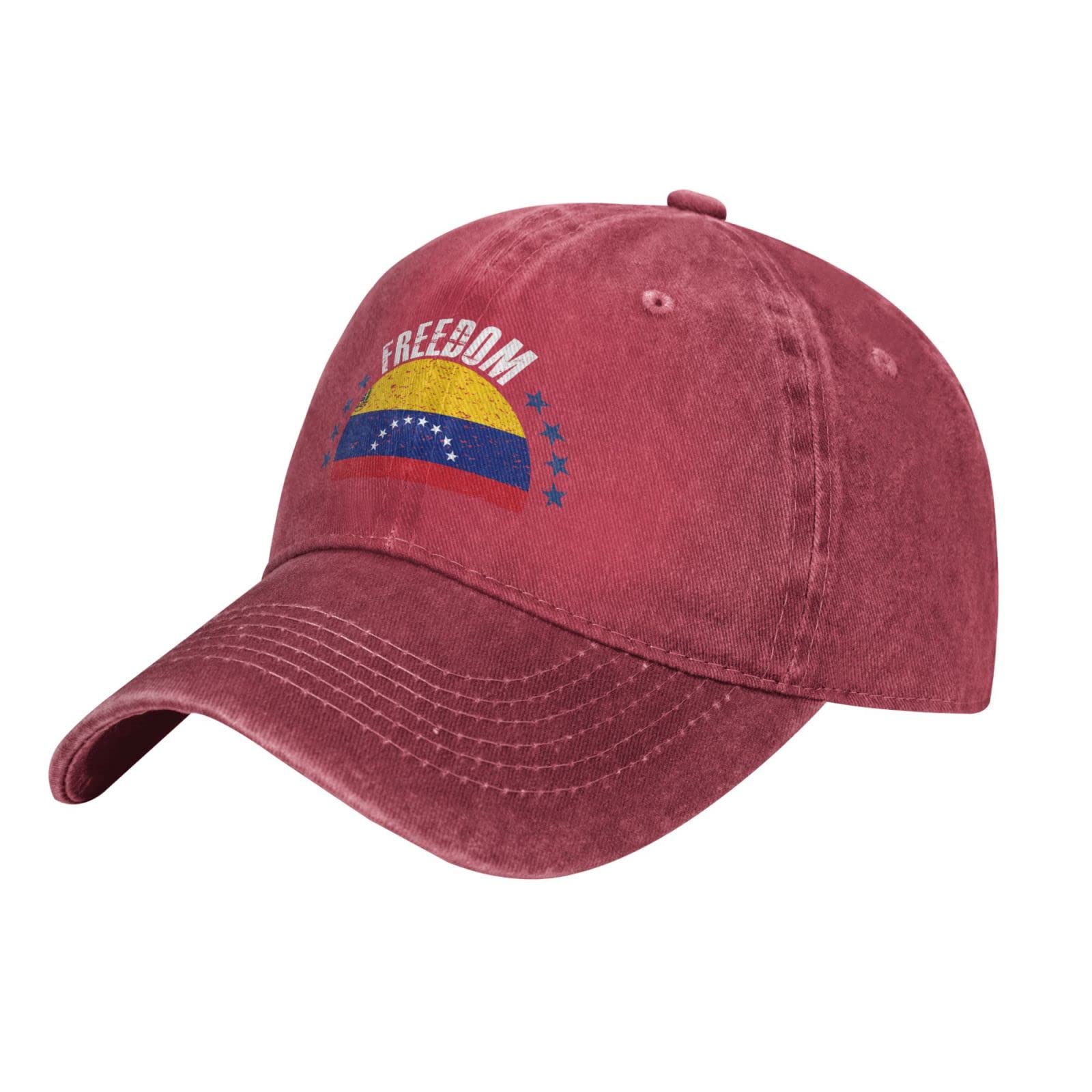 LIICHEES Venezuela State Flag & Freedom Baseball Cap - Vintage Cowboy Hat for Men & Women | Patriotic Fashion Accessory for Outdoor Events, Sports & Casual Wear