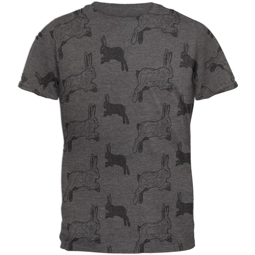 Easter Bunny Rabbit Print Men's Soft Cotton T-Shirt - Casual Comfort for Spring & Holiday Celebrations