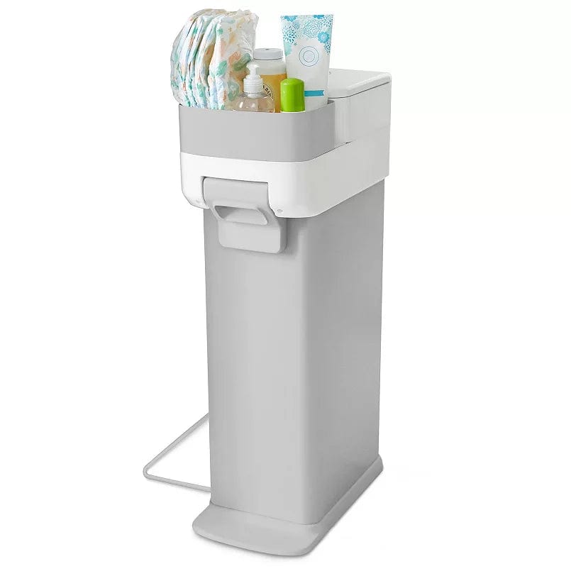 Skip Hop Nursery Style Diaper Pail - Odor-Containing Baby Diaper Disposal System for Nursery & Changing Stations | Ideal for Newborns & Toddlers