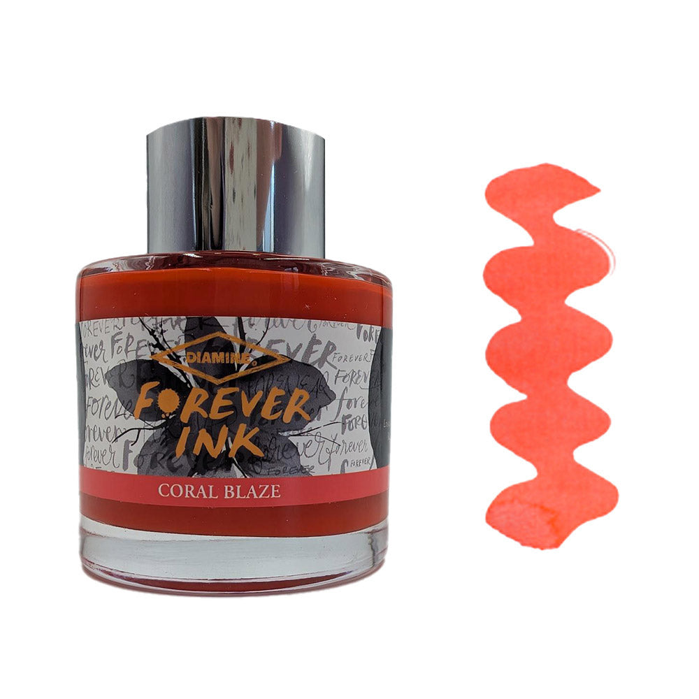 Diamine Forever Ink - Permanent Pigment Fountain Pen Ink, 50ml Bottle - Ideal for Calligraphy, Journaling & Professional Writing