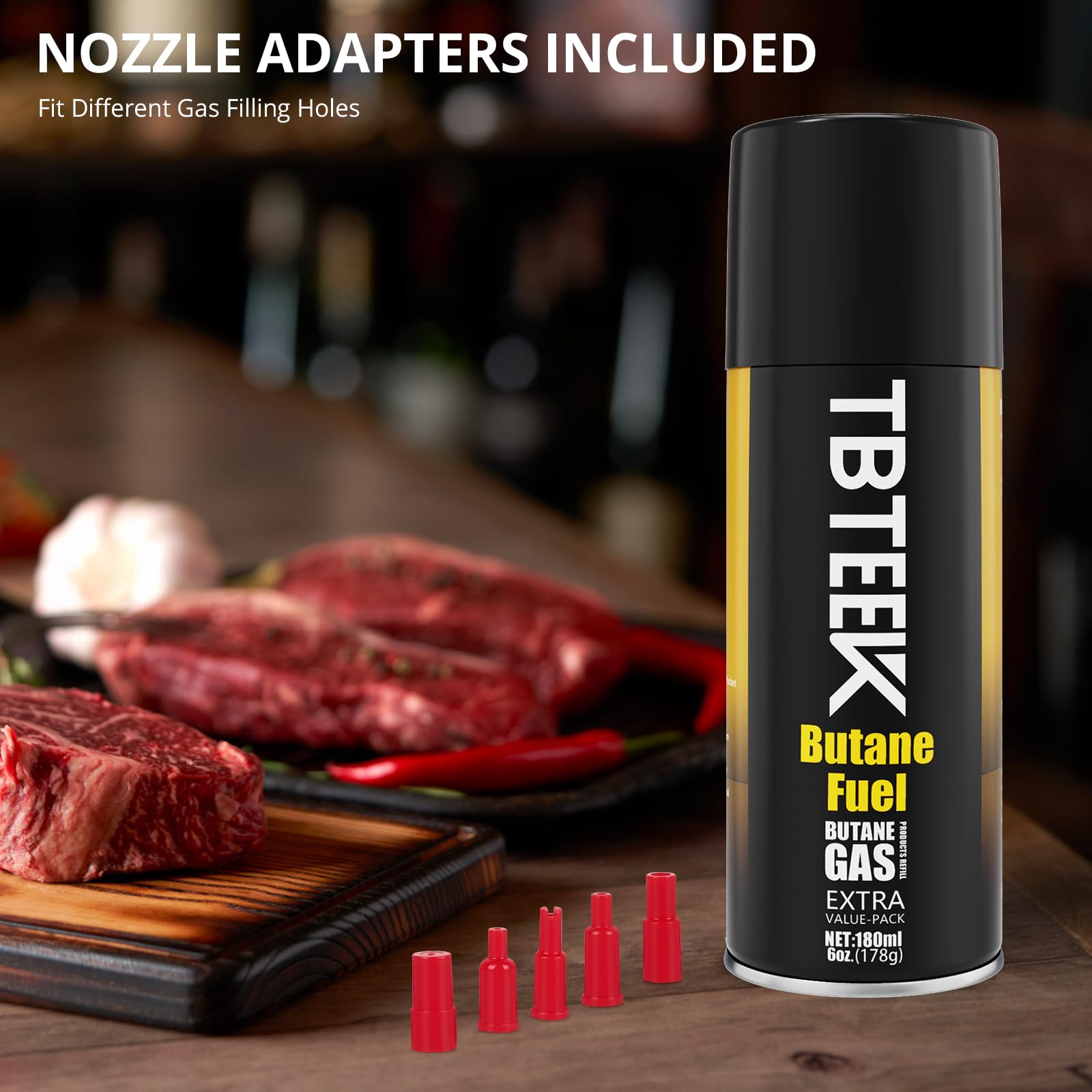 Premium Butane Fuel Refill 180ml (3-Pack) - High-Grade Butane Gas for Universal Lighters, Torch Lighters, Kitchen Torches & Butane Torches - Ideal for Cooking, Candle Making, Soldering & Crafting