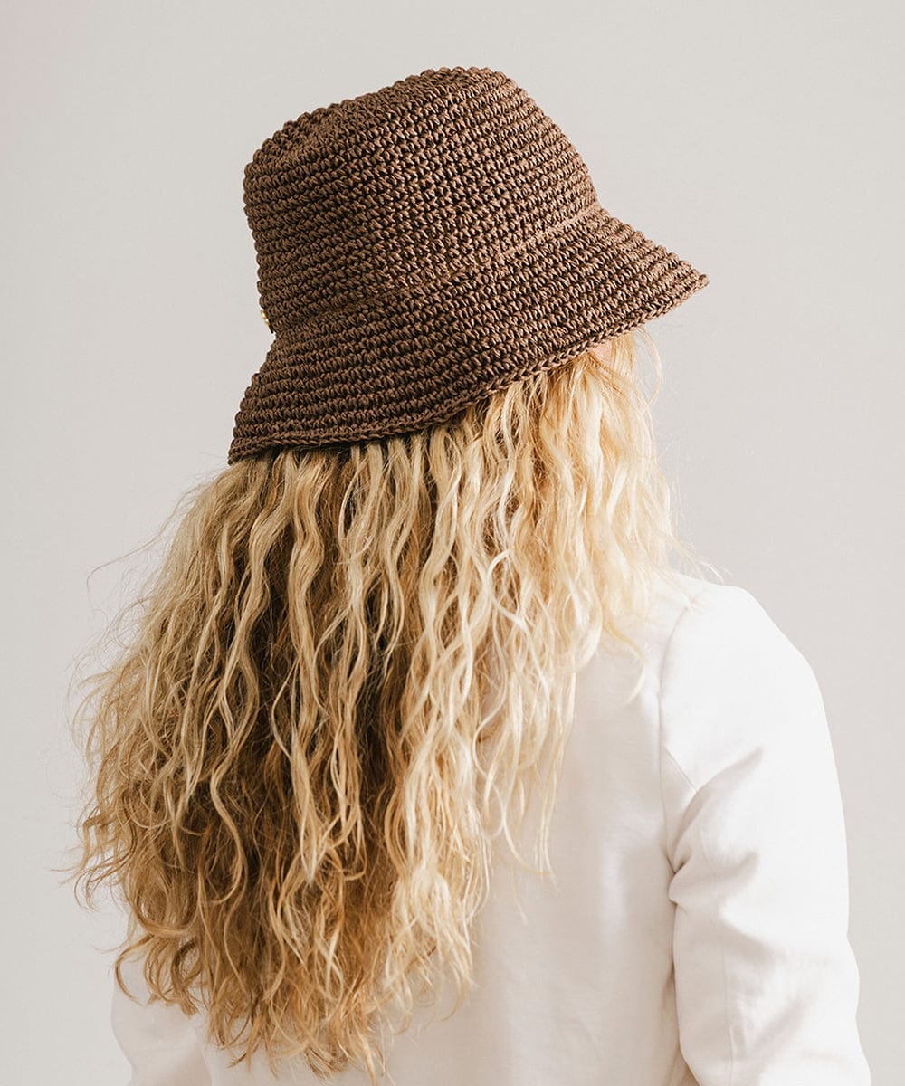Crochet Packable Bucket Hat for Women - Breathable Summer Sun Hat with Wide Brim - Perfect for Beach, Travel, and Outdoor Activities