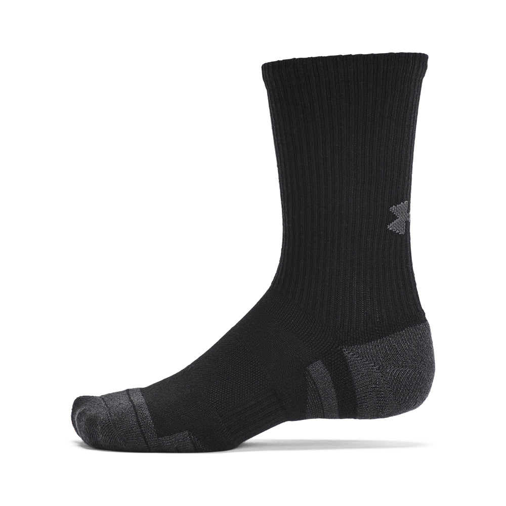 Under Armour Performance Tech Crew Socks 6-Pack for Men & Women - Moisture-Wicking Athletic Socks for Running, Gym & Sports