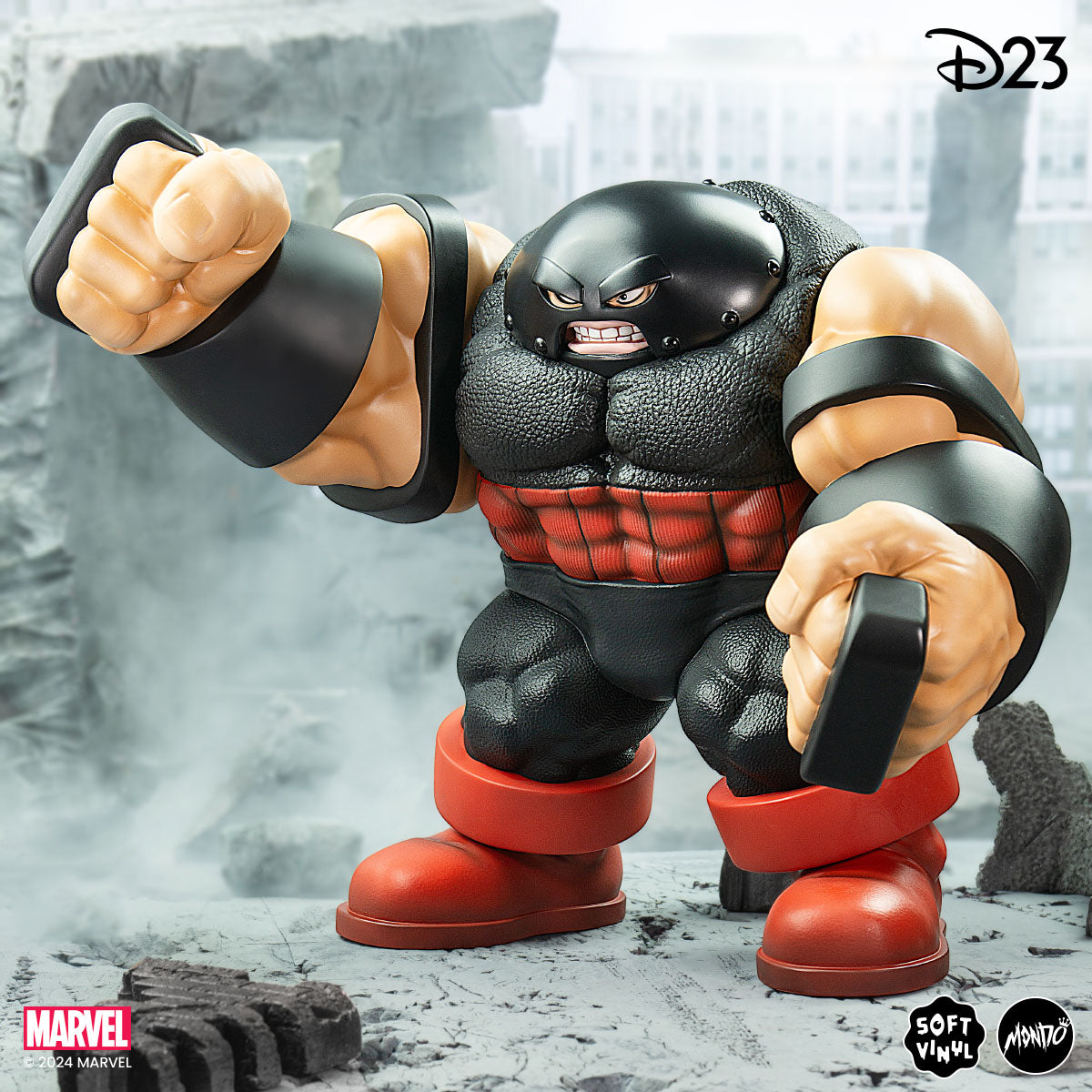 Juggernaut Soft Vinyl Figure - Black Suit Variant Collectible Toy for Marvel Fans | Perfect for Display, Gifts, and Action Figure Collections