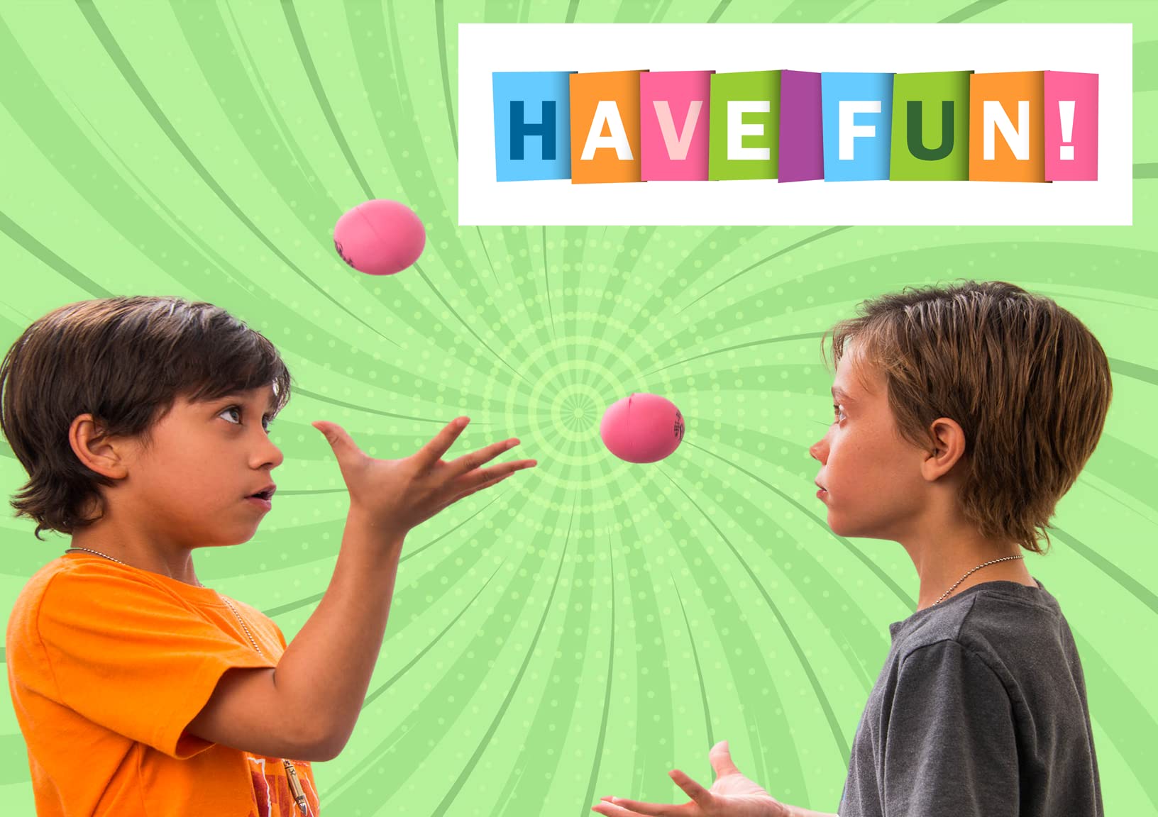 JA-RU Super Bounce Pinky Ball - 1 Pack High Bouncing Rubber Ball for Kids Outdoor Games, Indoor Play, Stress Relief & Massage Therapy - Perfect for Birthday Party Favors, Carnival Prizes & Sports Events (976-1p)