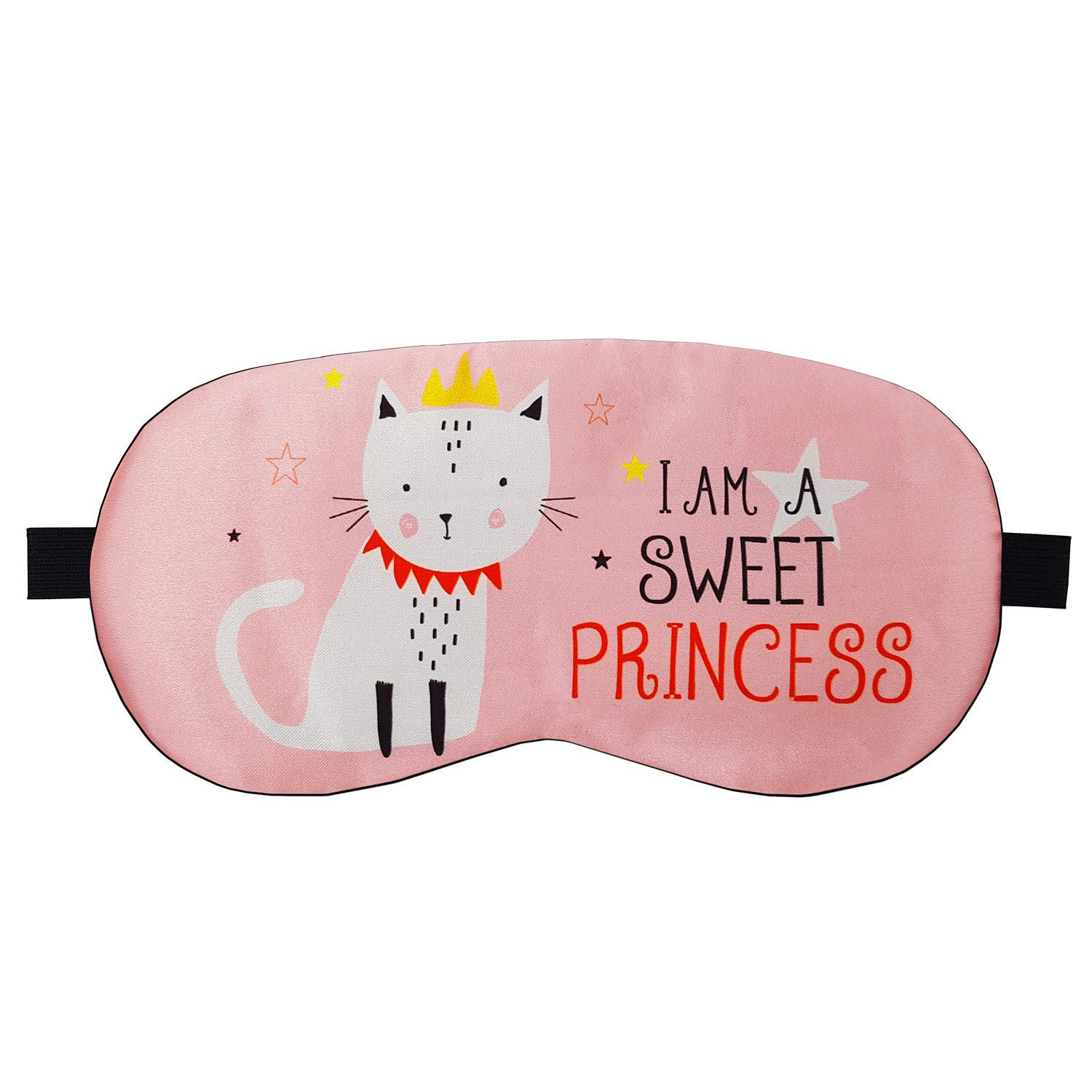 Jenna™ Silk Sleep Eye Mask for Women - Soft & Comfortable Eye Cover for Insomnia Relief, Meditation, Puffy Eyes & Dark Circles (Princess Pink) - Perfect for Travel, Naps & Relaxation