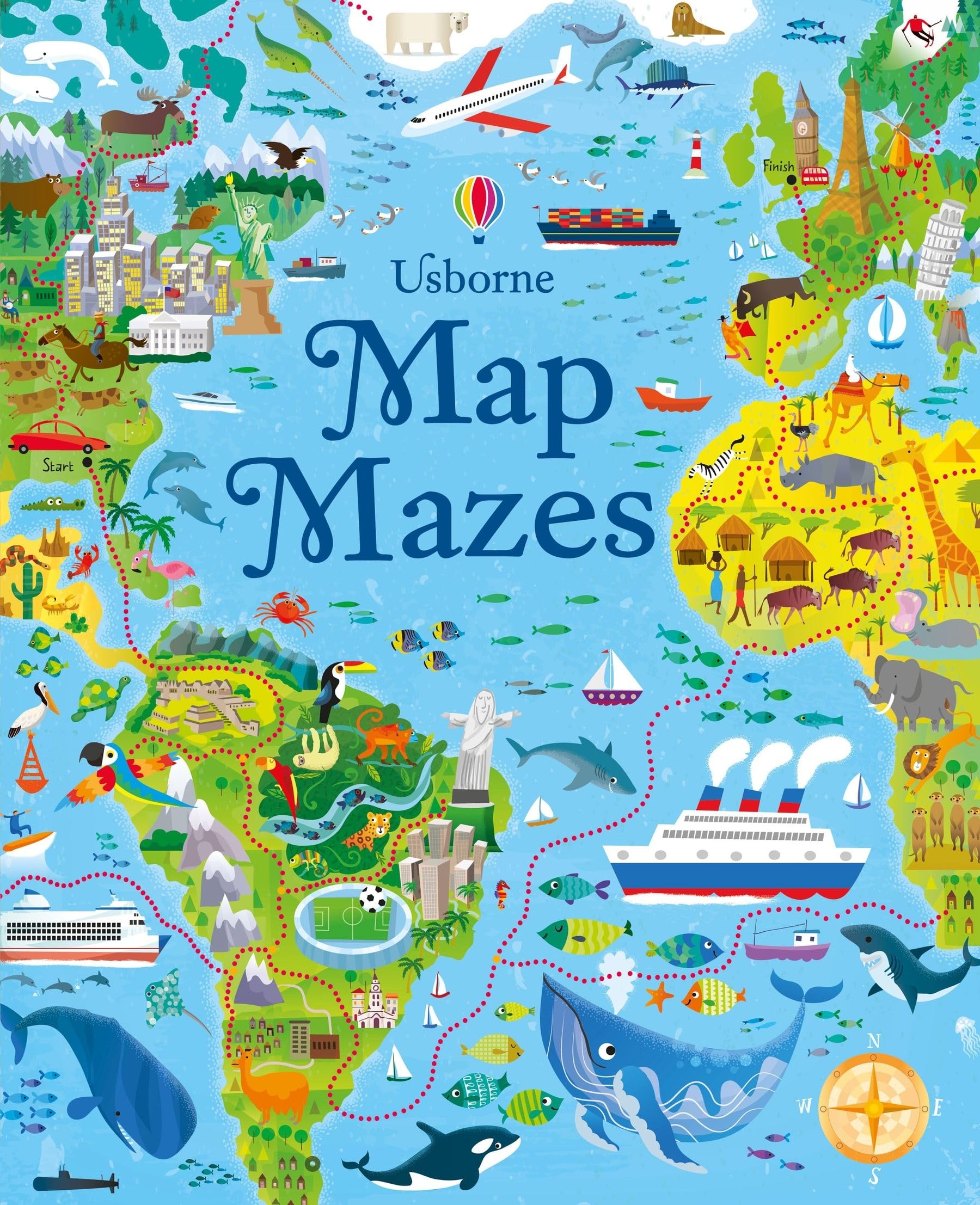 Interactive Map Maze Book for Kids - Fun & Educational Puzzle Activity Book for Travel & Geography Learning | Perfect for Road Trips, Classroom & Family Game Night