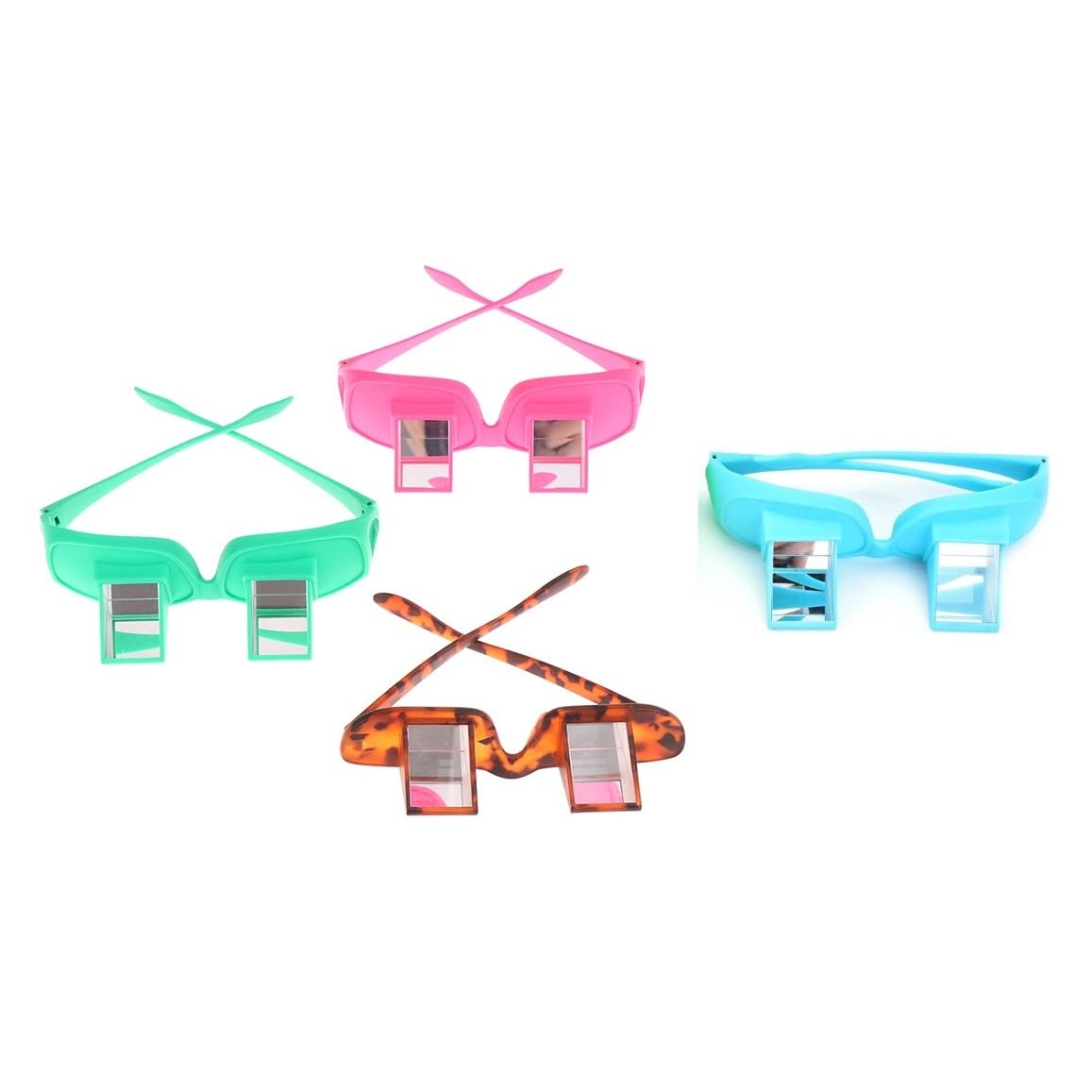 90 Degree Prism Glasses for Reading & Watching TV in Bed or Sofa - Horizontal Lazy Eyeglasses for Myopia & Presbyopia Relief - Unisex Comfortable Prism Spectacles (Perfect for Relaxing, Reading Books, Watching Movies While Lying Down)