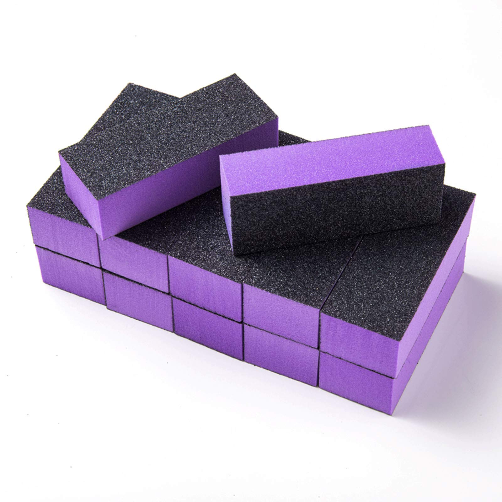 10PCS Nail Buffer Sanding Blocks - 100/180 Grit 3-Sided Manicure & Pedicure Tools for Professional Nail Art & Salon Care - Perfect for At-Home Nail Care, Salon Use & DIY Nail Designs
