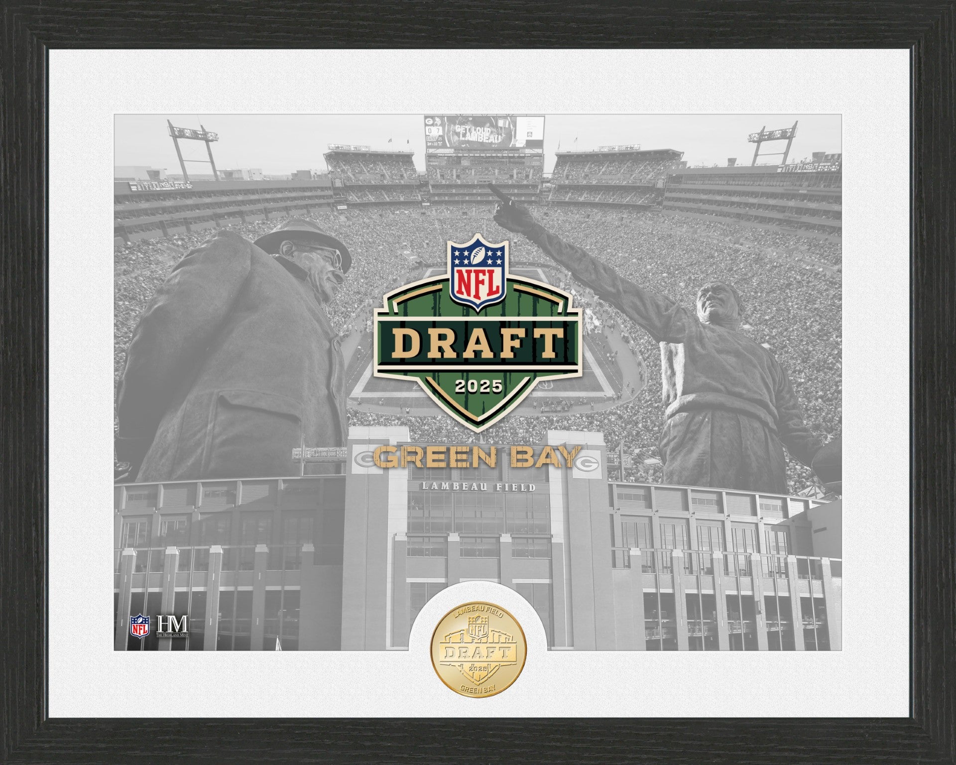 2025 NFL Draft at Lambeau Field Commemorative Bronze Coin - Limited Edition Collectible Football Memorabilia for Fans and Sports Enthusiasts | Perfect for Display, Gifts, and Sports Collections