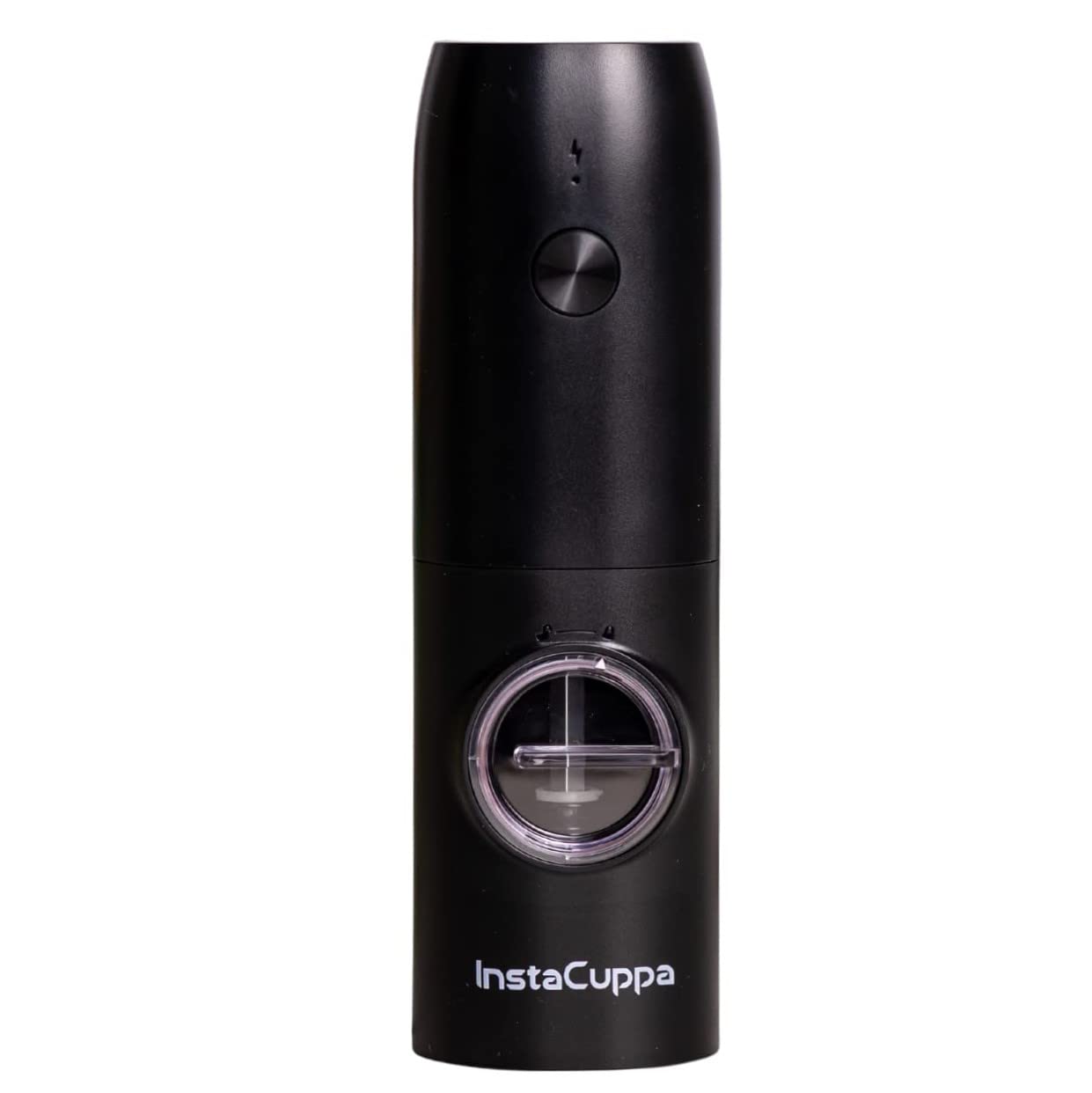 InstaCuppa Electric Salt and Pepper Grinder Set - Battery Operated Automatic Mill with One-Flip Trigger & Adjustable Coarseness - Perfect for Black Peppercorns and Sea Salt - Ideal for Kitchen, Dining Table, and Outdoor Cooking