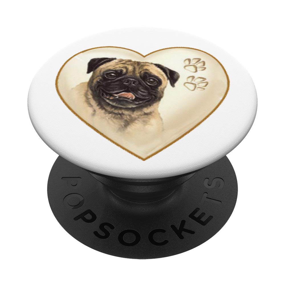 Pug PopSocket - Cute Dog & Puppy Pet Grip for Phones - Perfect for Dog Lovers & Pet Owners | Use for Phones, Tablets, Laptops & More