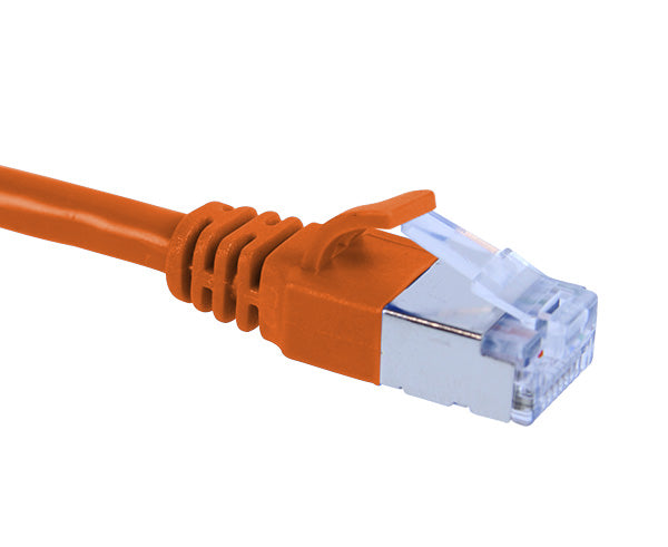 Premium CAT6A Ethernet Patch Cable 20ft - Shielded Snagless Boot, Slim6AS Series, U/FTP RJ45 for High-Speed Internet, Gaming, and Home Office Networking