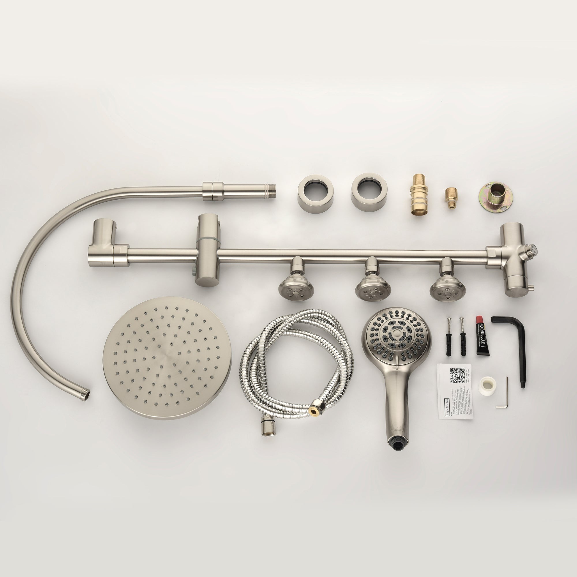 PULSE ShowerSpas Riviera Shower System 7001 - Luxury Rainfall Shower Head with Handheld Sprayer, 8 Function Settings for Spa-Like Experience - Perfect for Master Bathroom Renovation and Relaxing Home Spa Days