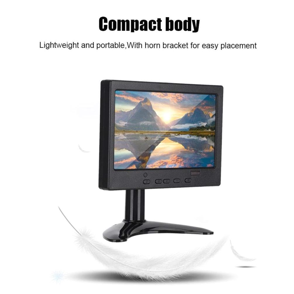 6.2-inch VGA/AV Input Portable PC Monitor - UK Compliant for Gaming, Office Work & Home Entertainment