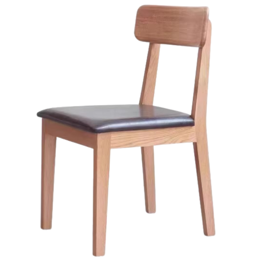 Premium Solid Wood Dining Chairs Set of 4 - Black Walnut, Ash & Oak - Elegant Modern Home Furniture for Dining Room, Kitchen & Office Use