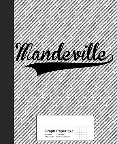 5x5 Graph Paper Notebook by MANDEVILLE - Weezag Grid Notebook for Math, Engineering & Sketching - Perfect for Students, Artists & Professionals