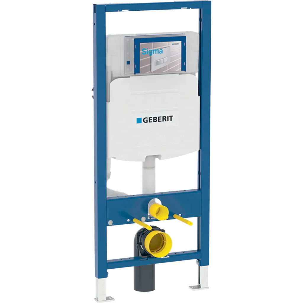 Geberit 2x4 Wall-Mounted Toilet Carrier System for 1.28 GPF Dual Flush - Perfect for Modern Bathroom Renovations and Space-Saving Installations