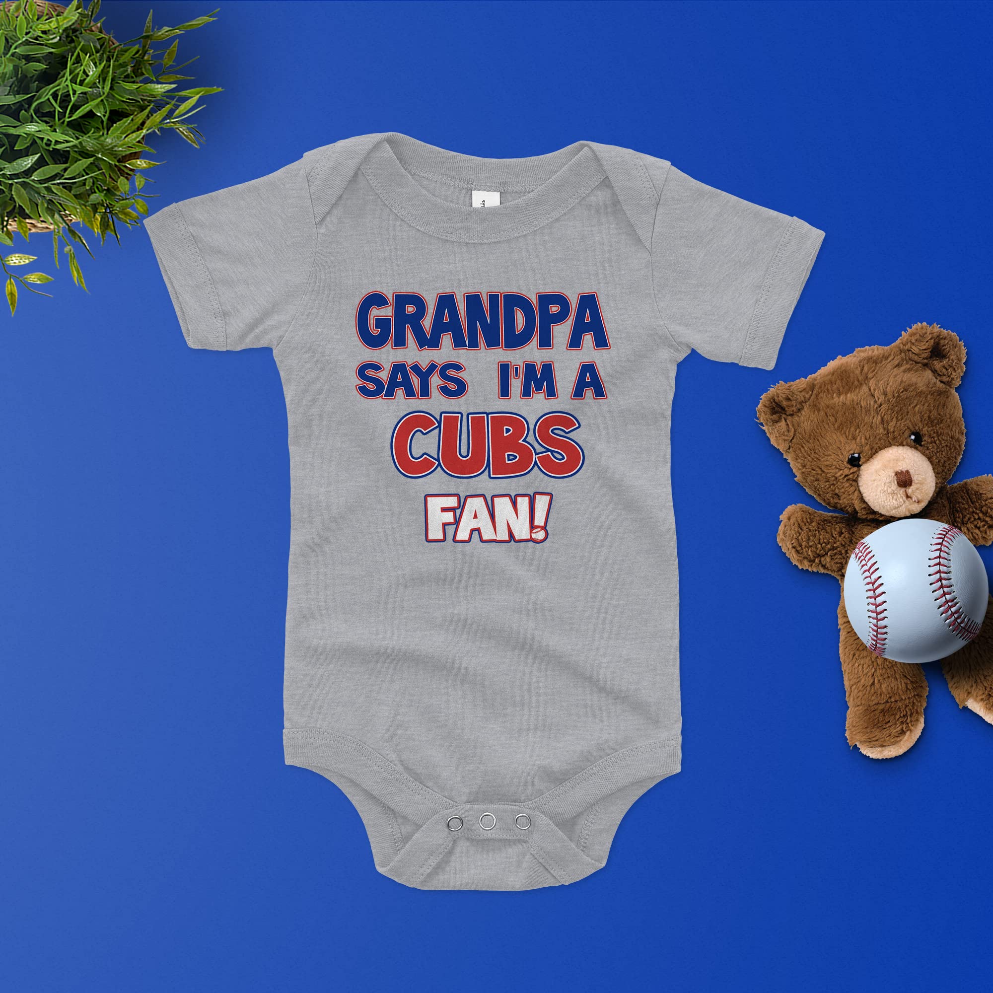 Adorable Chicago Cubs Fan Baby Bodysuit - Cute Baseball Outfit for Infants & Toddlers - Perfect for Game Day, Family Photos & Sports-Themed Events