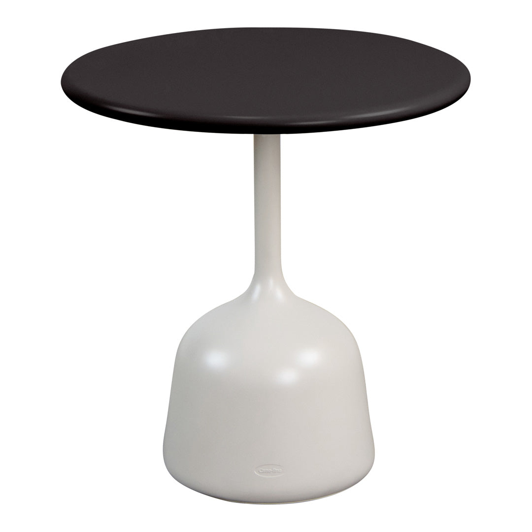 Round Coffee Table with Glaze Finish - Small Modern Side Table for Living Room, Bedroom, or Office - Perfect for Coffee, Books, and Decor