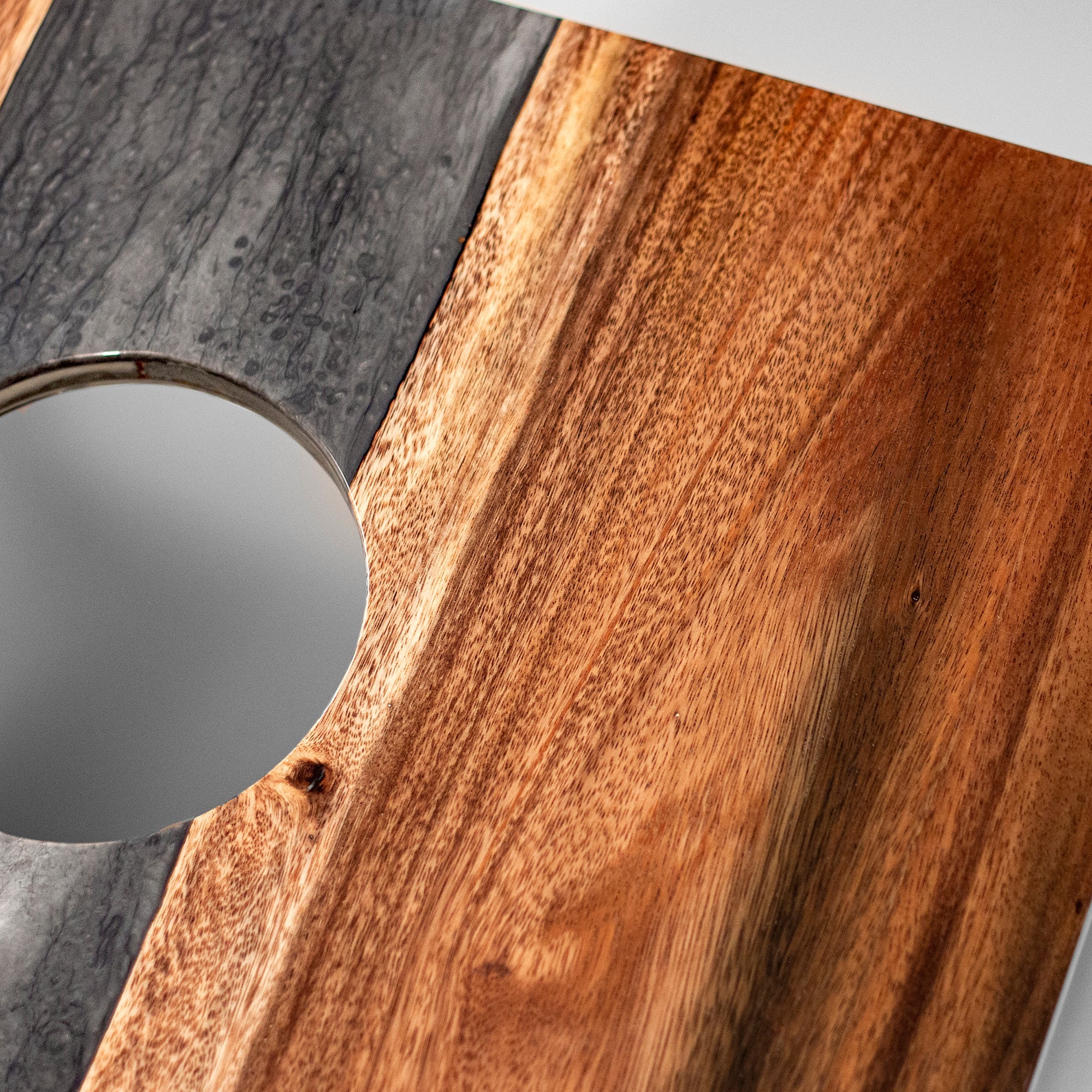 Unique 2x4 Gray Stone Epoxy Resin Live Edge Cornhole Boards Set - Perfect for Backyard Parties, Tailgating & Outdoor Games