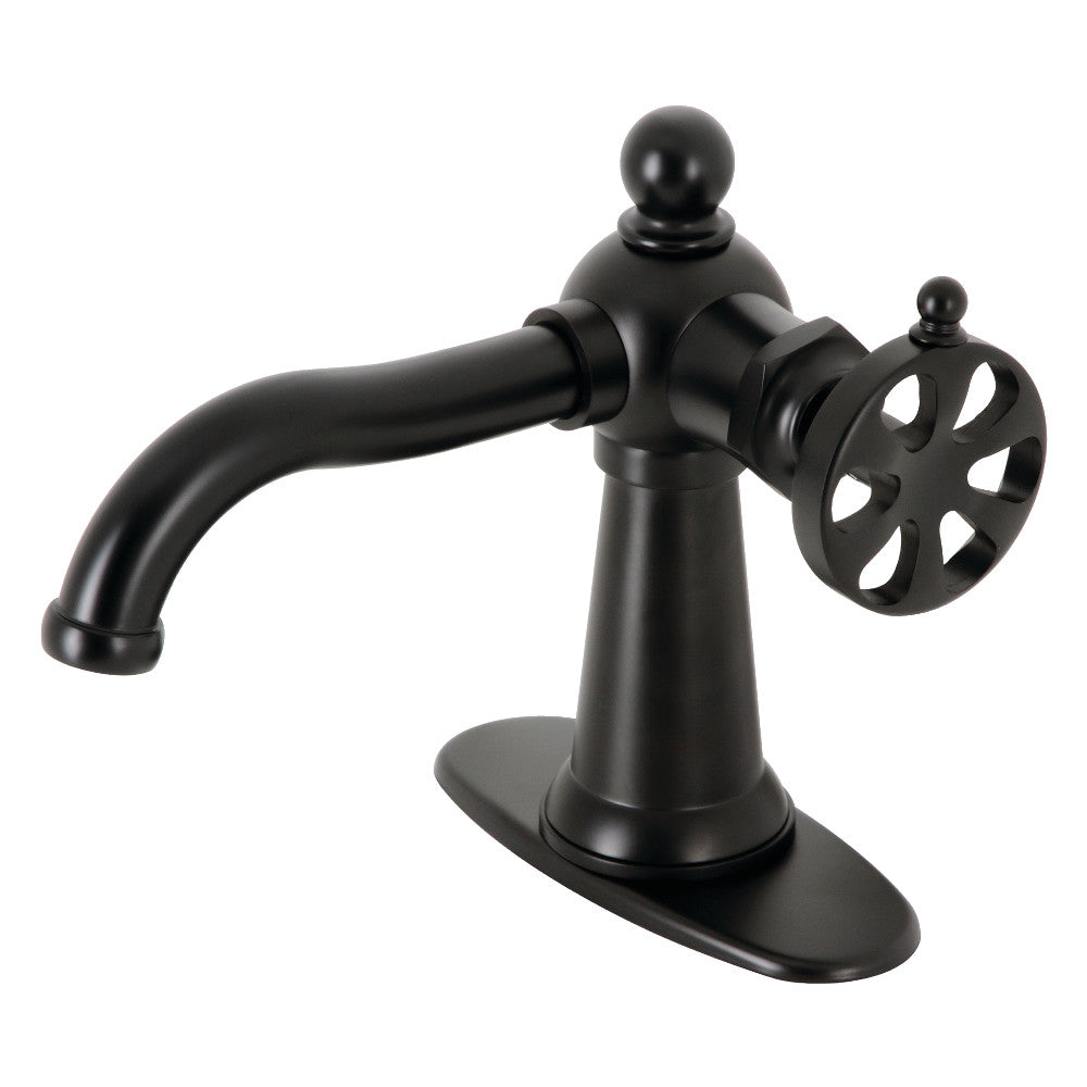 Belknap Single Handle Bathroom Sink Faucet with Push Pop-Up Drain - Perfect for Modern Bathroom Renovations and Small Space Vanities