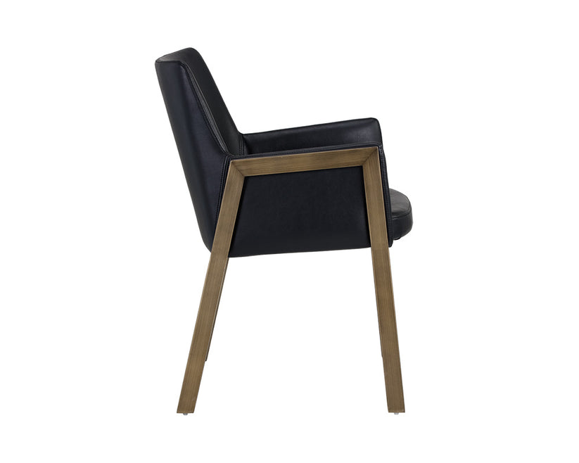 Bernadette Dining Armchair - Modern Upholstered Dining Chair with Wooden Legs for Kitchen, Dining Room & Home Decor | Comfortable & Stylish Seating Solution